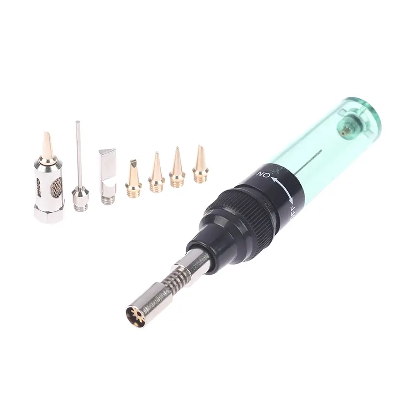 1300 Celsius Butane Gas Welding Soldering Irons Cordless Tip Pen Burner Blow Torch Iron Head