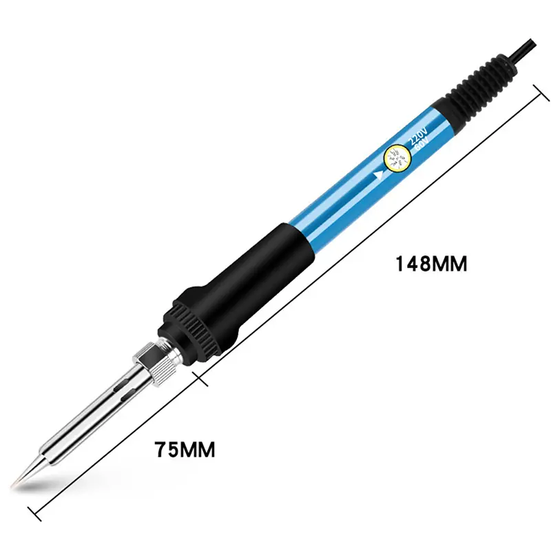 1Pc Adjustable Temperature Electric Soldering Iron V 60W 80W Welding Solder Heating Nib Repair Tool Kit