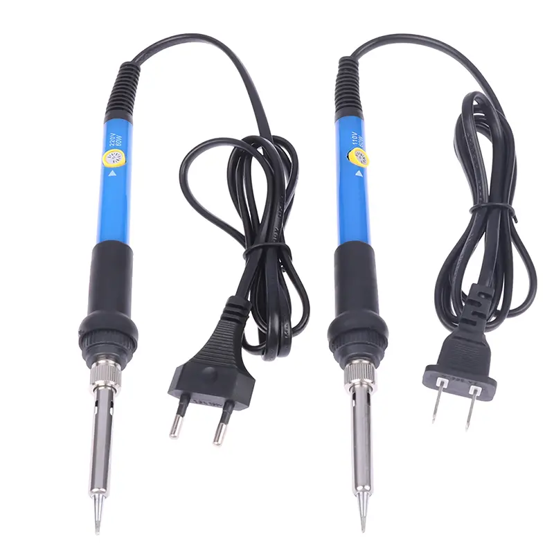 1Pc Adjustable Temperature Electric Soldering Iron V 60W 80W Welding Solder Heating Nib Repair Tool Kit