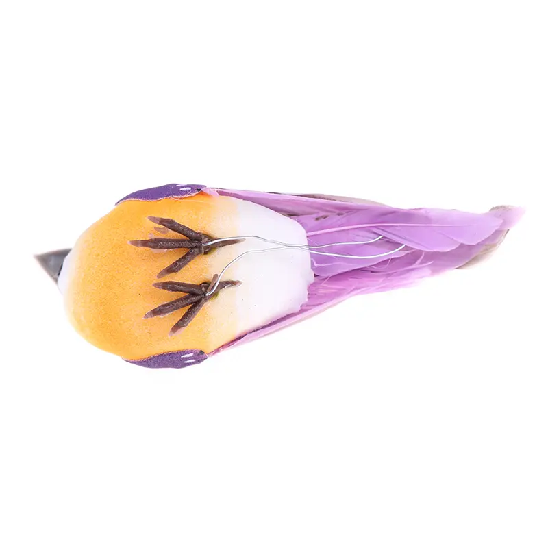 1pc Artificial Birds Fake Animal Simulation Foam Feather Models DIY Wedding Home Garden Decoration Supplies Random Color