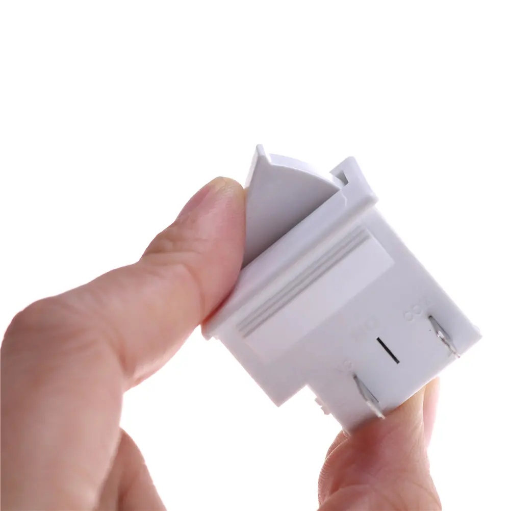 1pc Refrigerator Door Light Switch White Replacement Part Kitchen AC 5A 250V Lamp