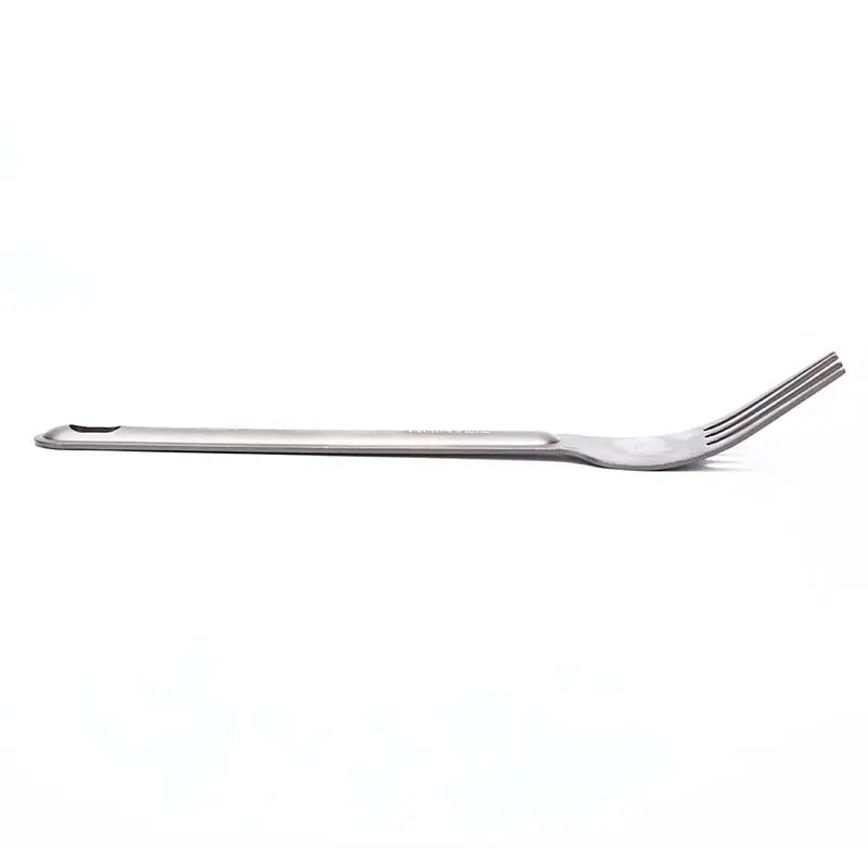 1pc Titanium Spoon Fork Light Weight Tableware Picnic Utensils for Outdoor Camping Travel Supplies