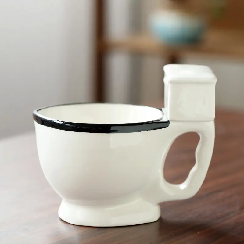 1Pc 300ml Spoof Poo Toilet Cup Creative Weird Ceramic Mug Novelty Modelling Trick Coffee Cups