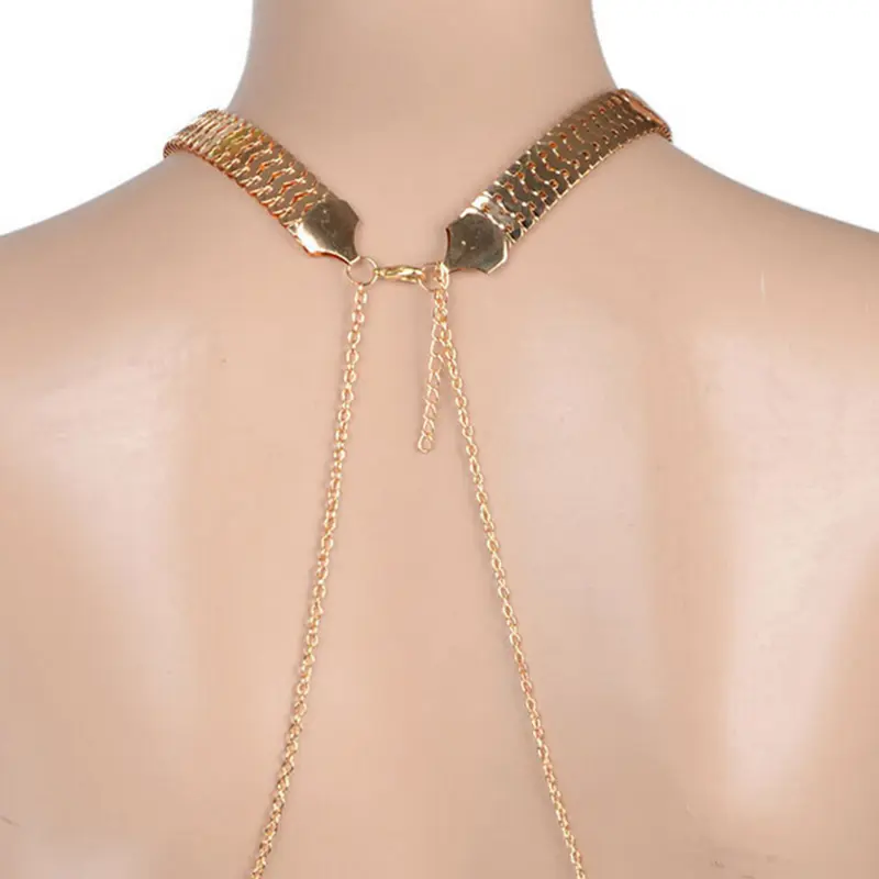Chest Chains Sexy Beach Bikini Body Jewelry Charm Goth Chain for Women Summer Accessories Boho Waist Gift Tassel Necklaces