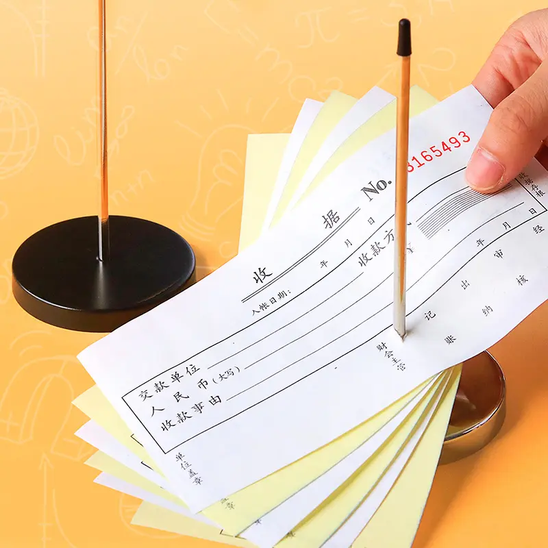 Desk Receipt Holder Stainless Steel Straight Rod Paper Memo Spike Stick For Bill Kitchen Accessories