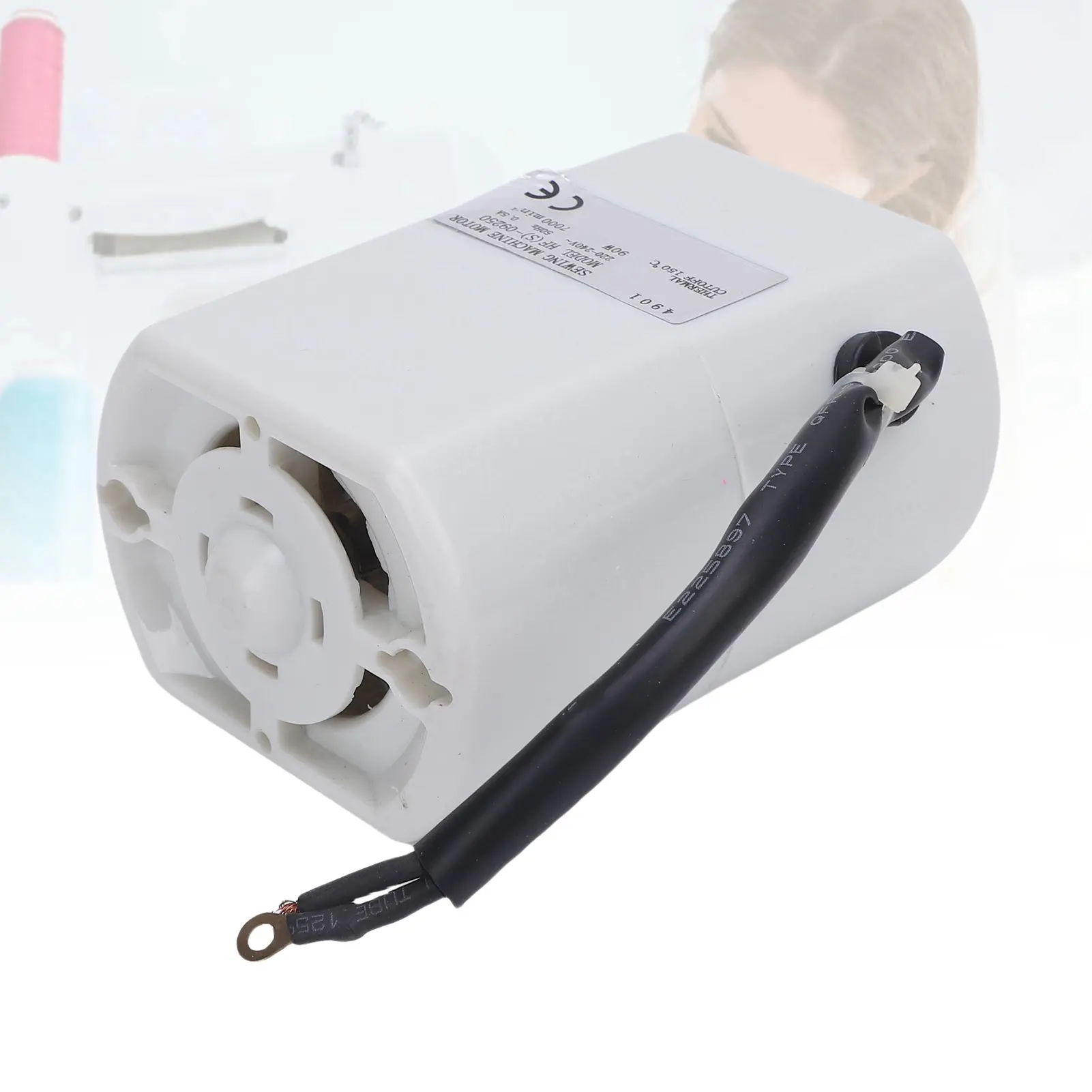 Home Sewing Machine Motor 50Hz 90W 7000RPM Electric Motor Replacement for Straight Curve Stitching Hemming Sewing Machine Motor
