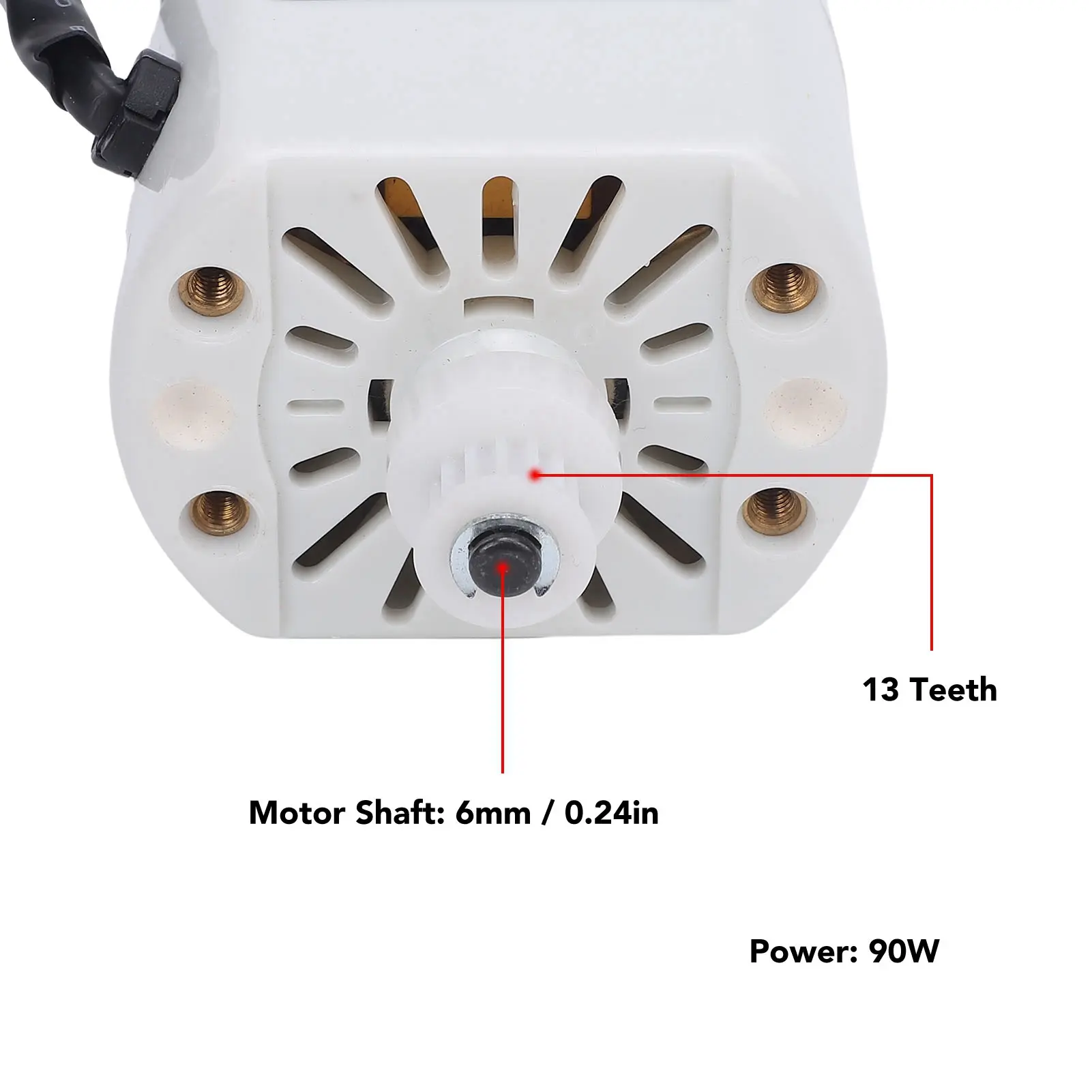 Home Sewing Machine Motor 50Hz 90W 7000RPM Electric Motor Replacement for Straight Curve Stitching Hemming Sewing Machine Motor