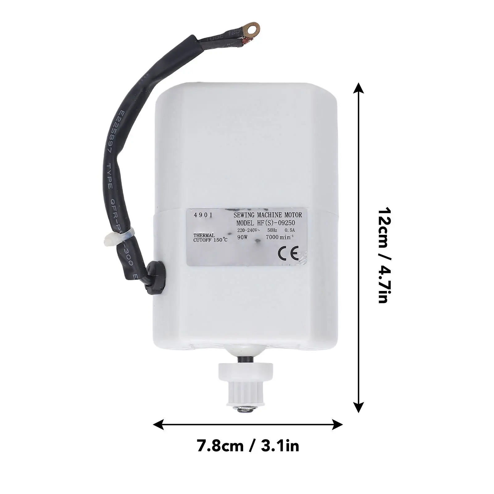 Home Sewing Machine Motor 50Hz 90W 7000RPM Electric Motor Replacement for Straight Curve Stitching Hemming Sewing Machine Motor