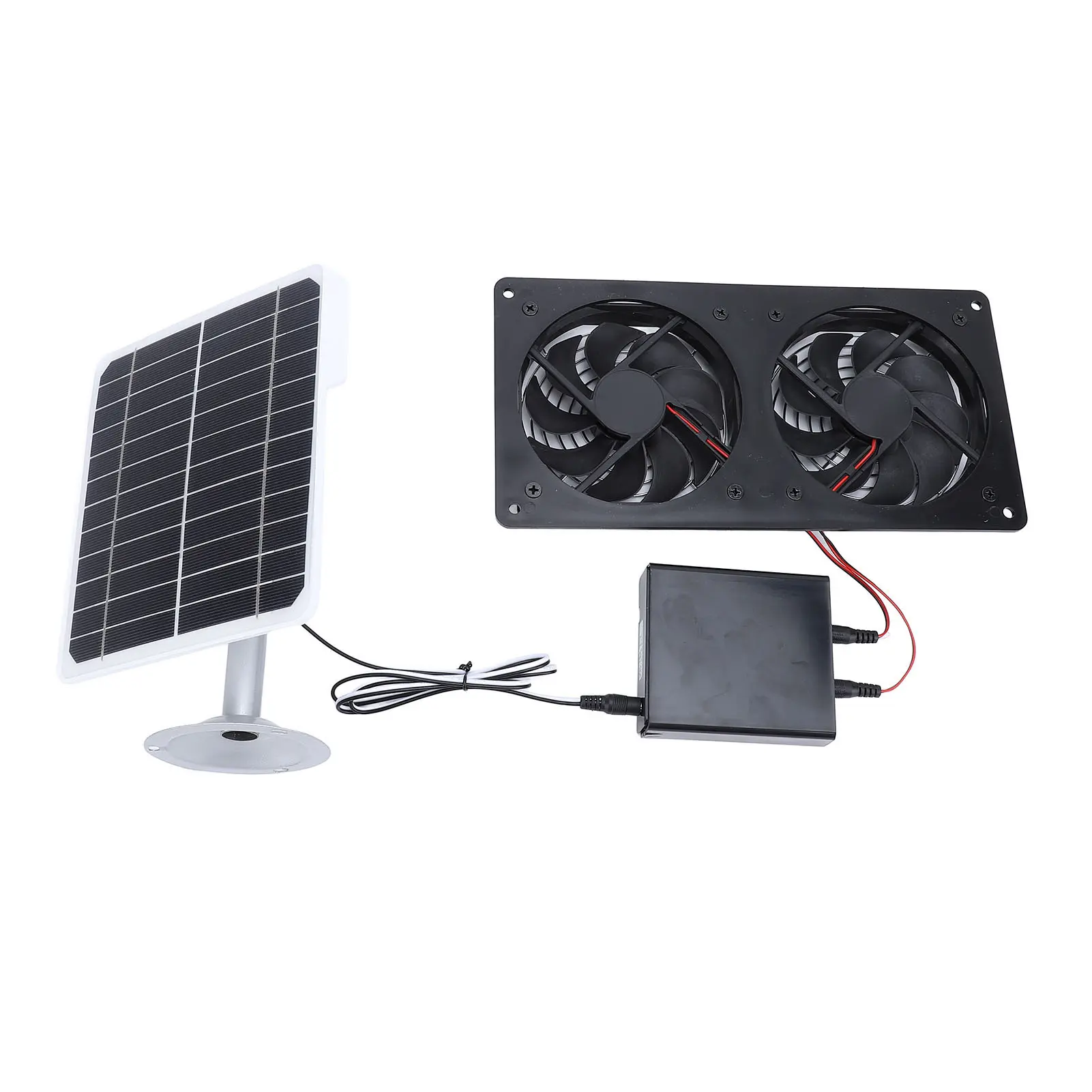 Solar Exhaust Fan  Solar Powered Ventilation Fan 20W Easy Installation Stable IPX7 Waterproof for Pet House for Greenhouse