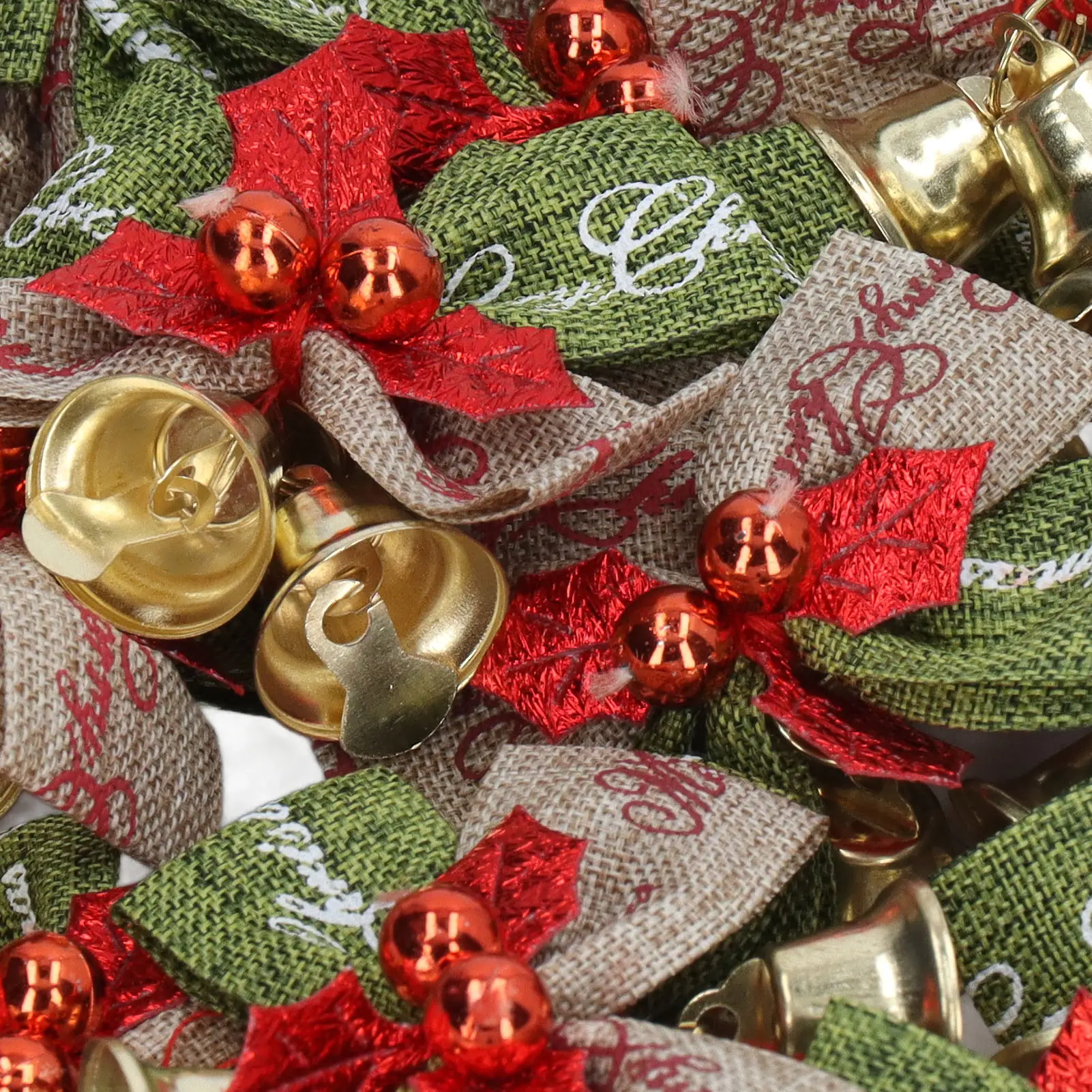 Bowknot Bells  Metal Happy Vibes Widely Used Christmas Bow with Bells for Home Party Office  Bowknot Bells