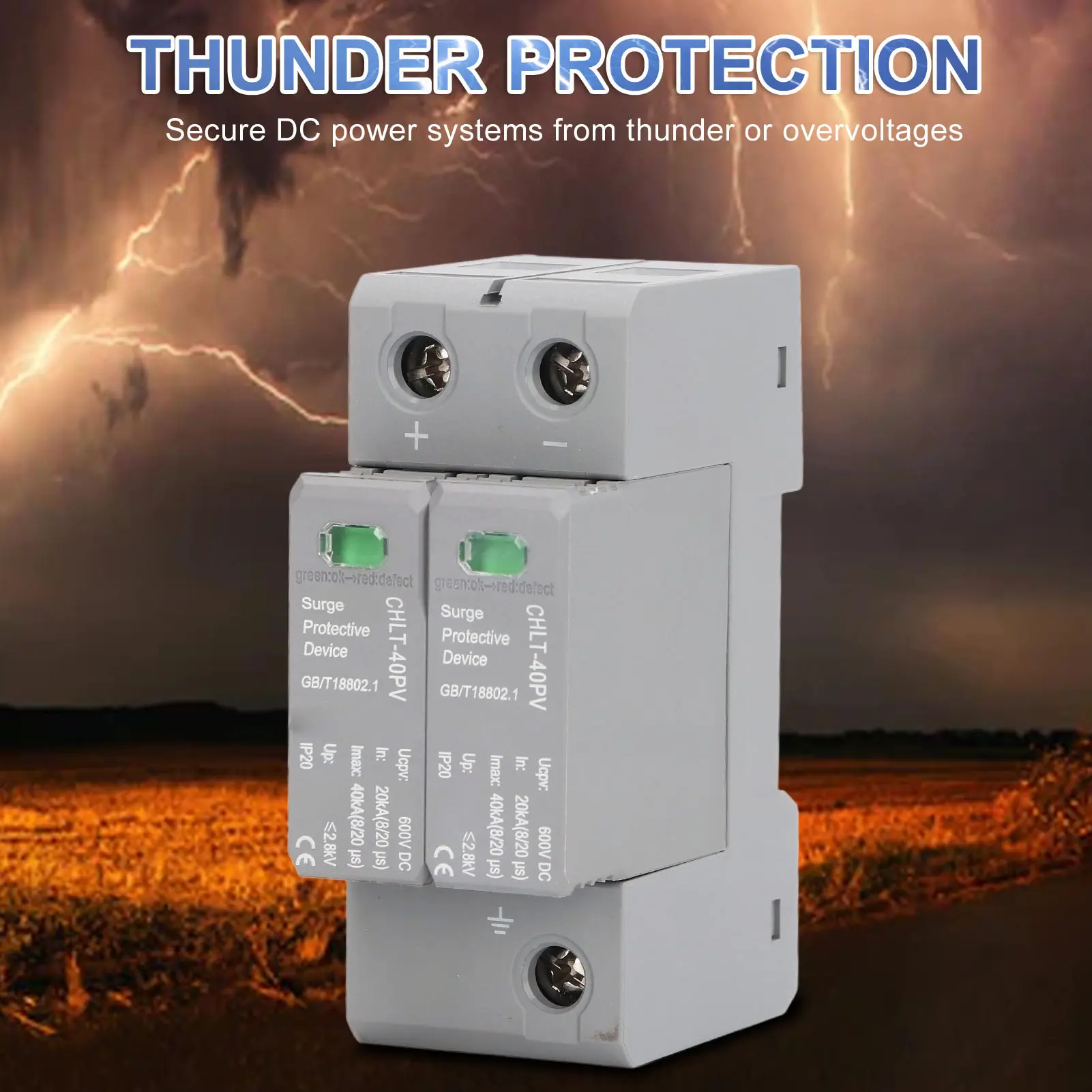 2P  Protective Device Stable Performance  Arrester Device Great Electrical Conductivity High Accuracy for Industry