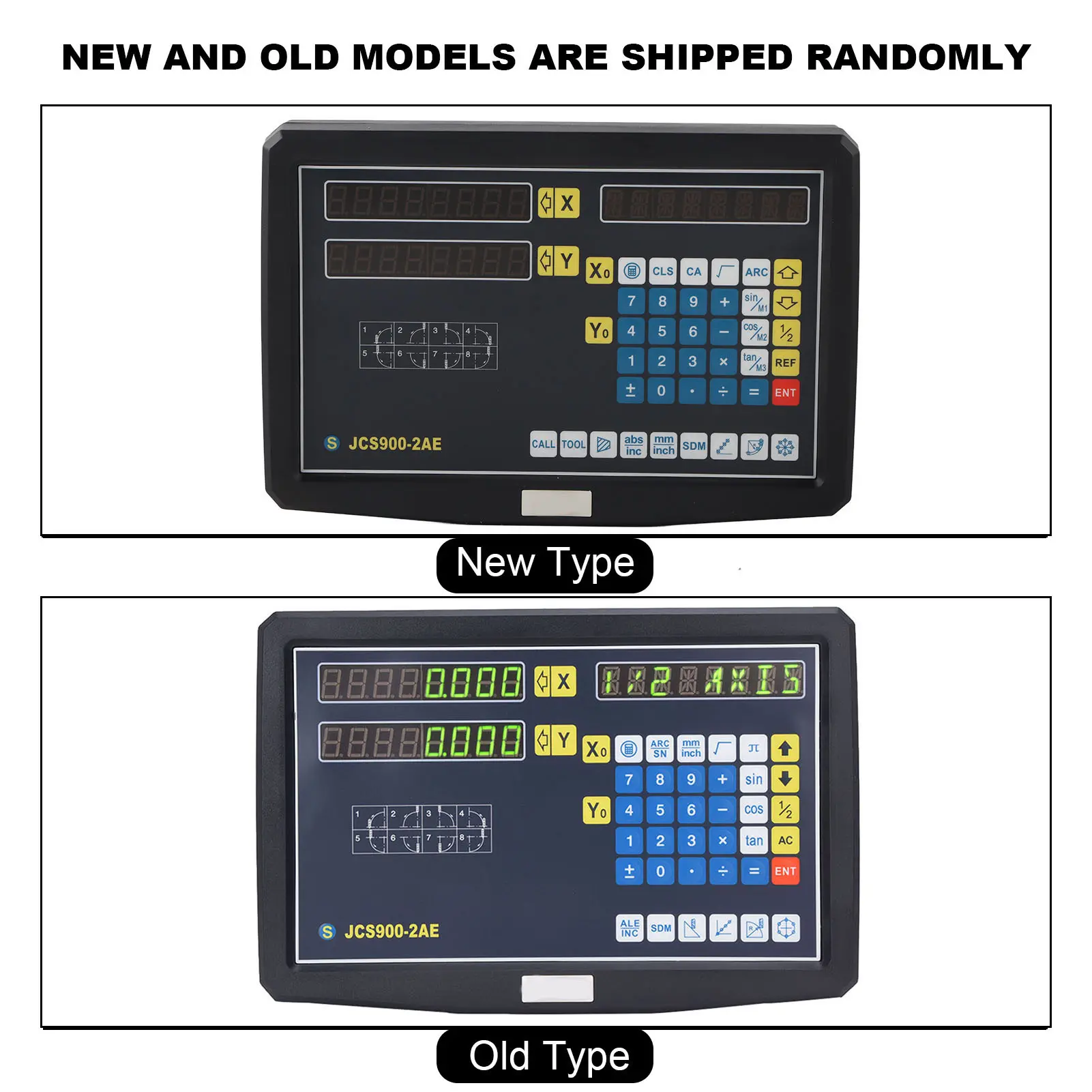 Milling Machine Scale Display JCS900-2AE Readout Scale Display 0~3020mm DC5V 1m/s TTL Industrial Grade Milling Machine Encoder