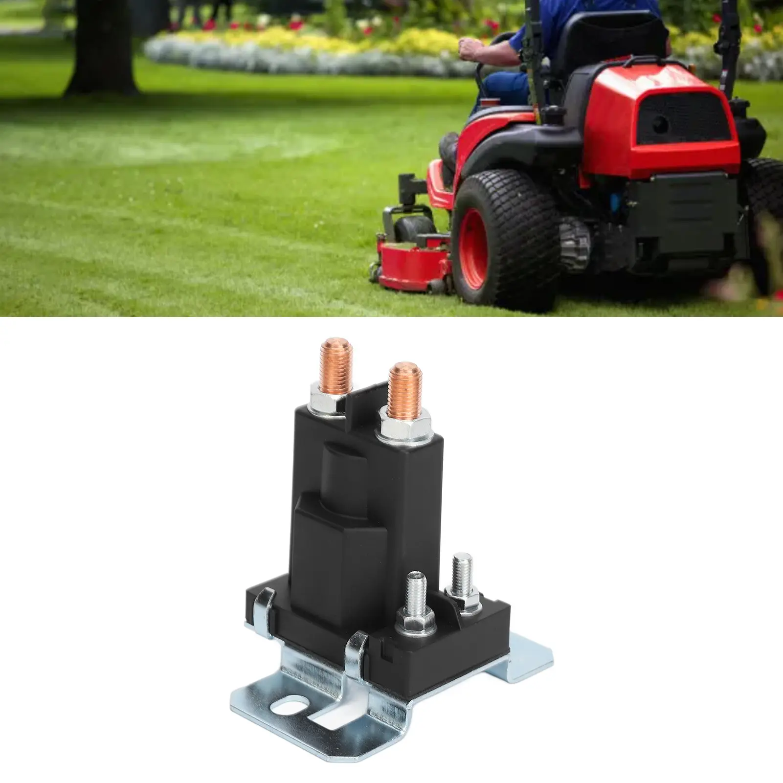 Hot Rod Starter Relay Starter Solenoid 100A Terminal Lawn Mower Starter Solenoid Replacement for Vehicles Starter Solenoid Relay