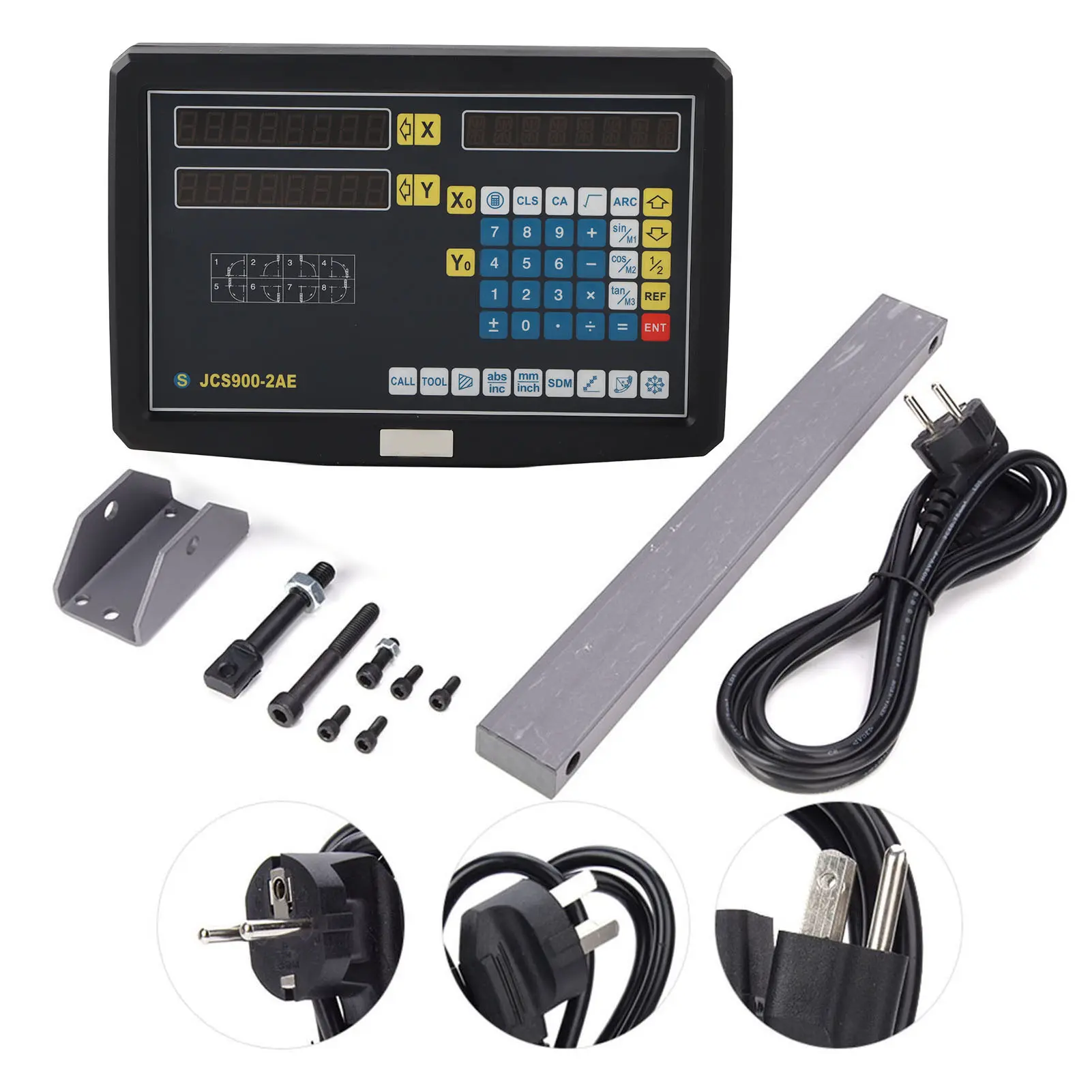 Milling Machine Scale Display JCS900-2AE Readout Scale Display 0~3020mm DC5V 1m/s TTL Industrial Grade Milling Machine Encoder