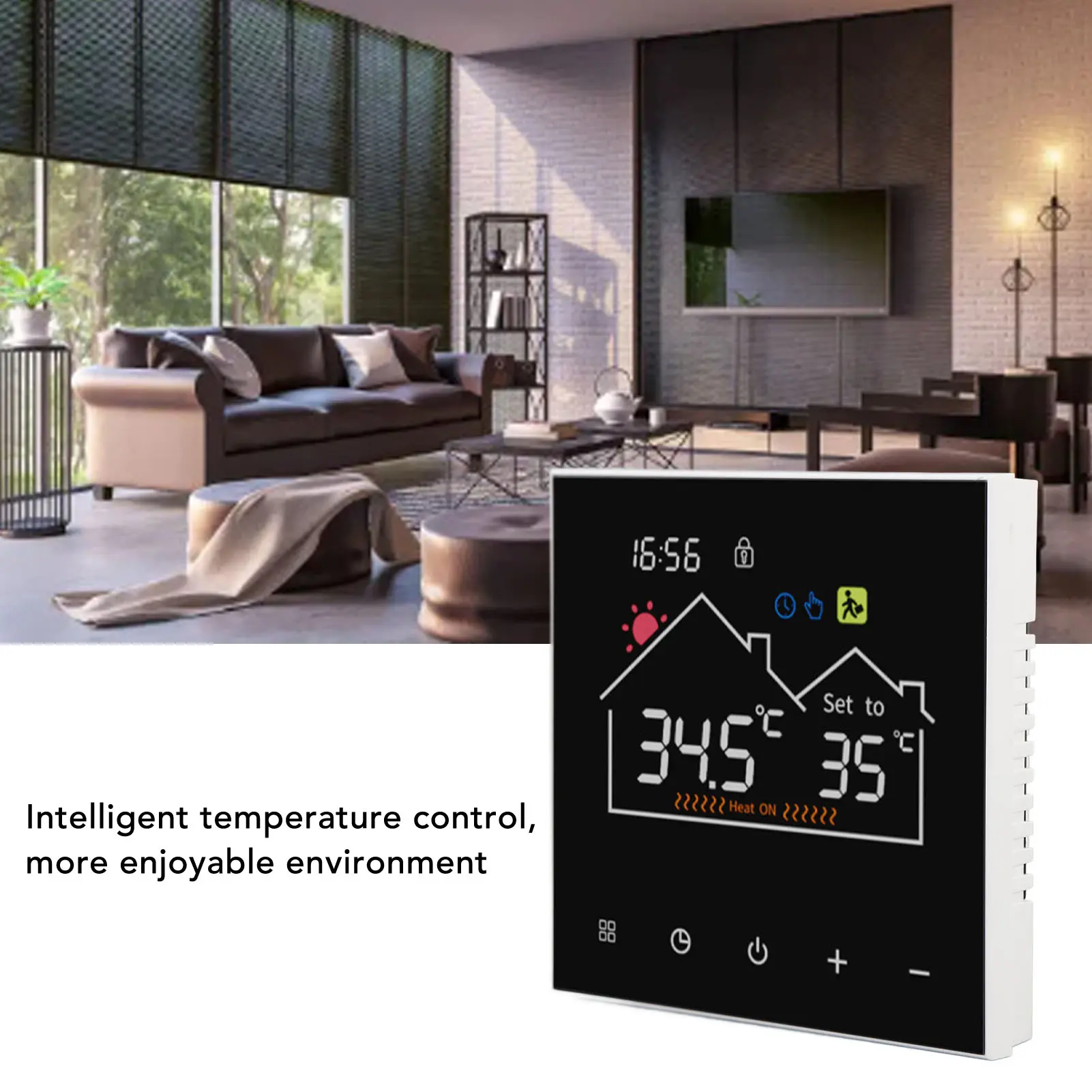 Smart Thermostat Controller Versatile Underfloor Heating Thermostat Programmable Color  Easy Installation for Home