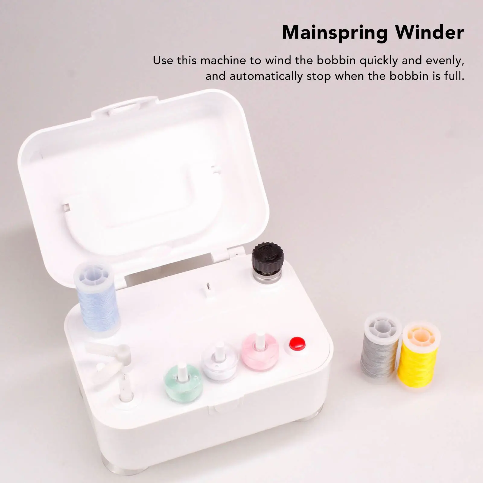 Bobbin Winder Portable White Household Industrial Electric Automatic Bobbin Winder Sewing Winding Tool Portable Bobbin Winder