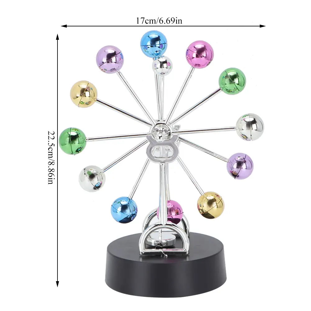 Perpetual Motion Model Plastic Perpetual Motion Plastic Revolving Ball Rotation Perpetual Motion Home Table Decoration Model