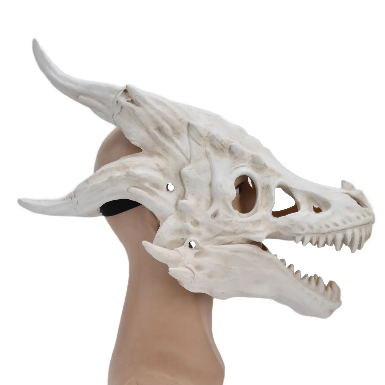 Halloween  Cover Latex Mask Latex Simulation Dinosaur Skull Mask  Cover Halloween Costume Party Cosplay Props Decoration