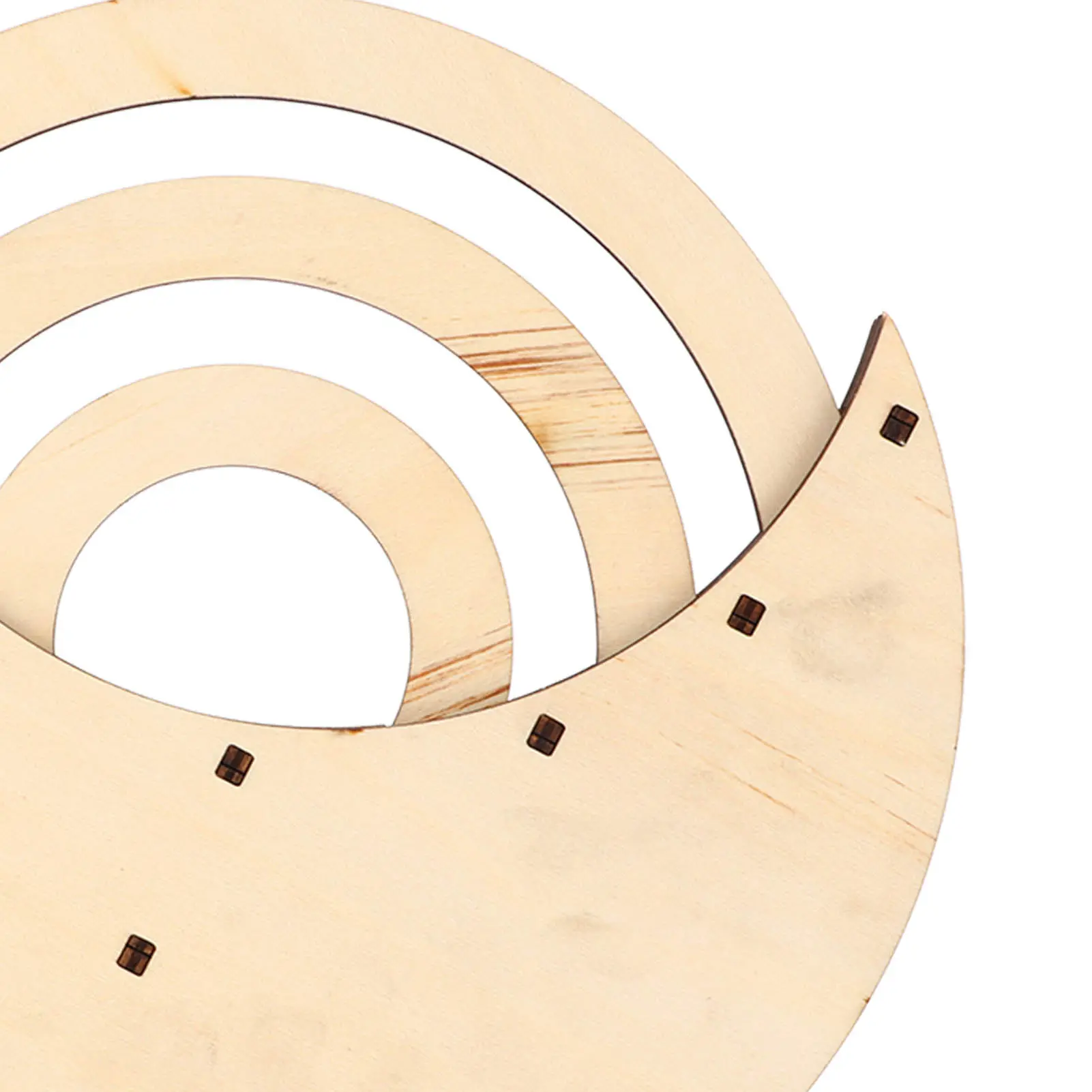 Wooden Disc Calendar Rotatable Disc Vintage  Rotatable Disks Calendar Perfect Decoration Dark Brown Natural Wood for Home