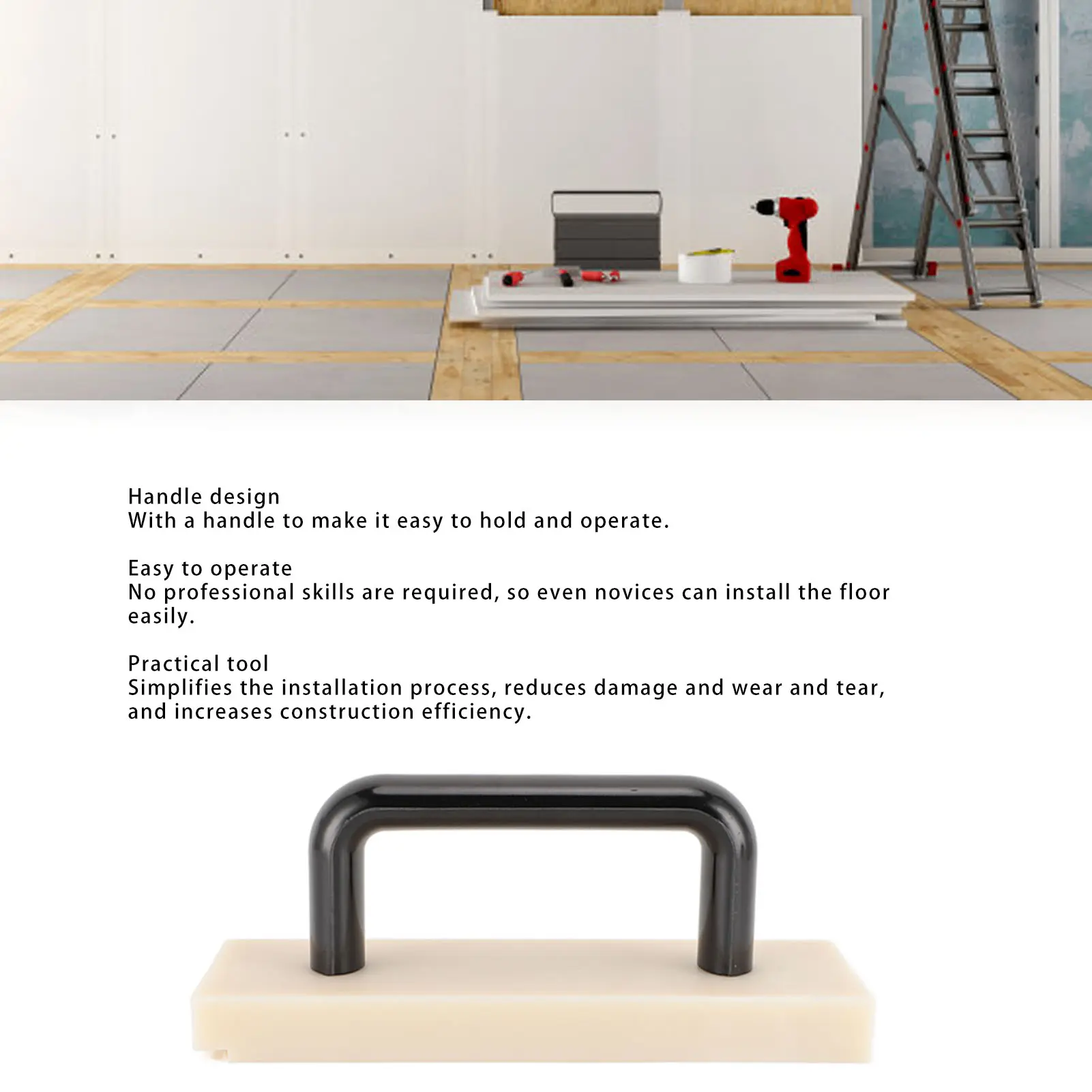 Flooring Installation Tapping Block Tapping Block Nylon with Handle Tapping Block Flooring Tool for Home Improvement Projects