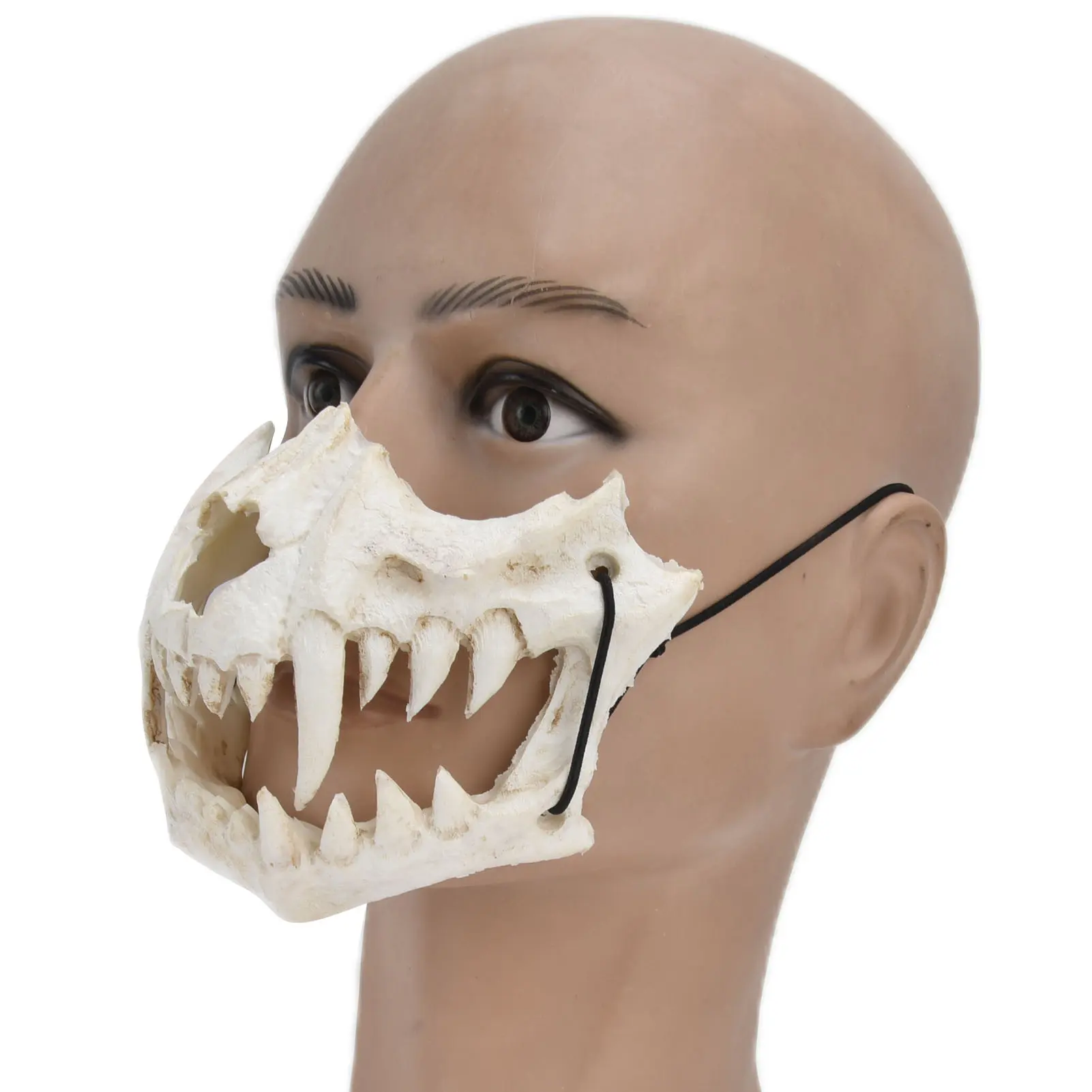 Halloween Mask Scary Mask Skull Mask Latex  Tooth Type  Waterproof Adjustable Scary Mask for Party Festival Theater