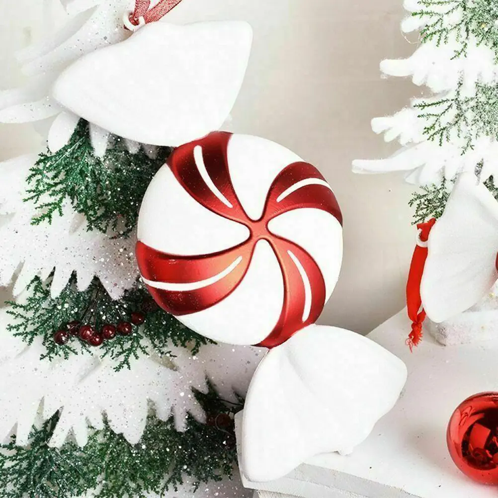 Candy Hanging Pendant Christmas Decoration 32CM Red and White  Candy Hanging Pendant Xmas Tree Party Decor