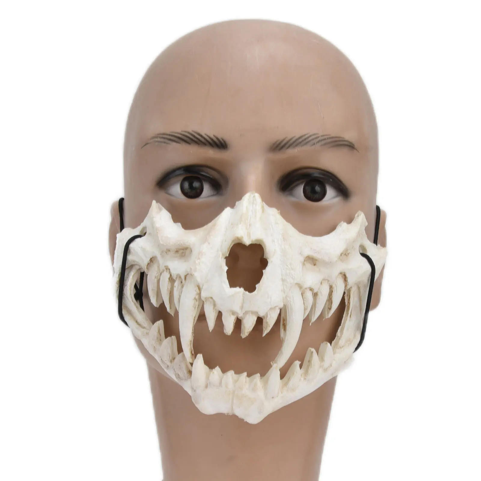 Halloween Mask Scary Mask Skull Mask Latex  Tooth Type  Waterproof Adjustable Scary Mask for Party Festival Theater