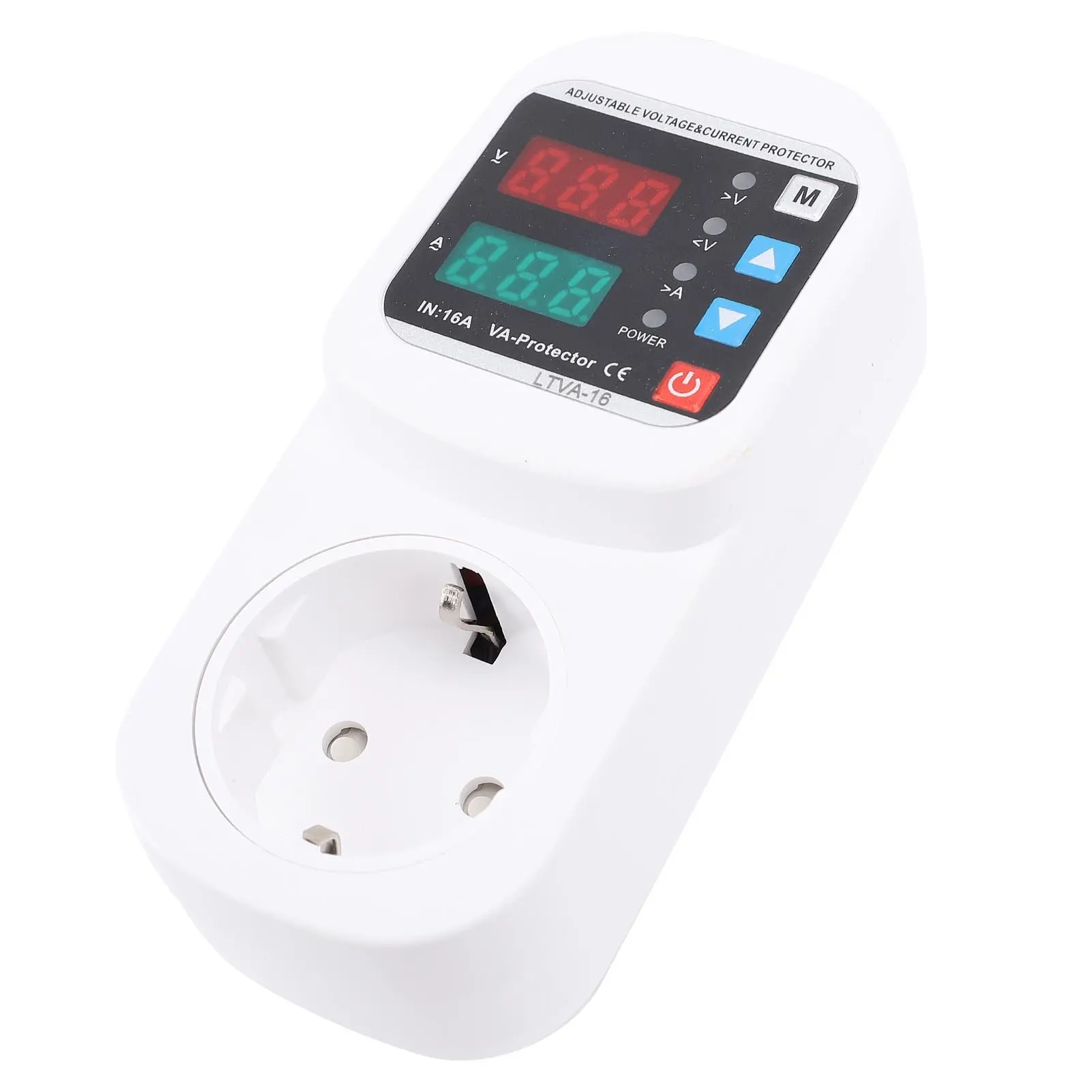 Surging Safety Socket Automatic Voltage Current Safety Socket LED Display Adjustable Voltage Current Surging Safety Socket 1-63A