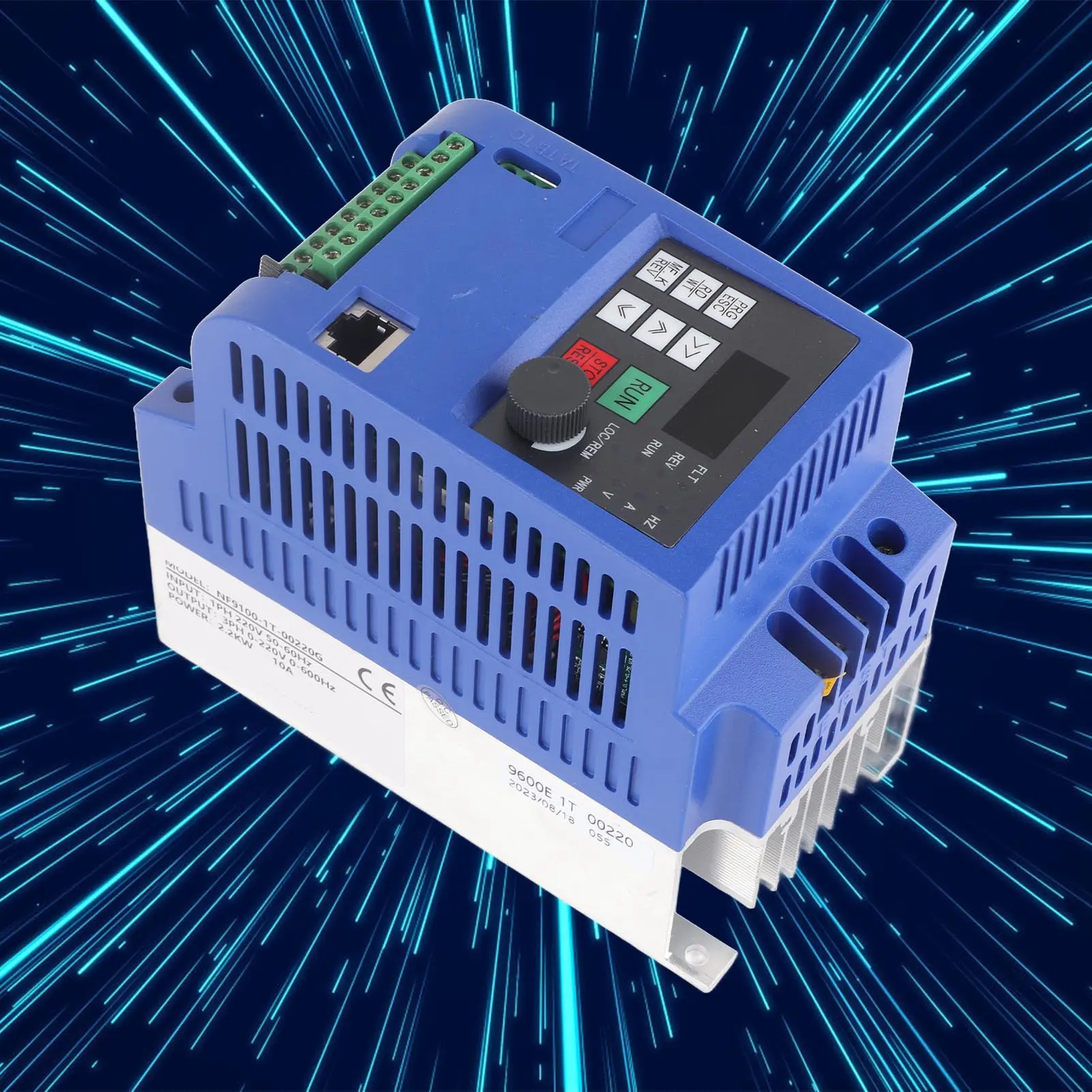 Automation Equipment Sensor Single Phase to 3 Phase Motor Drive VFD Frequency Speed Controller AC220V 2.2KW Textile Machinery