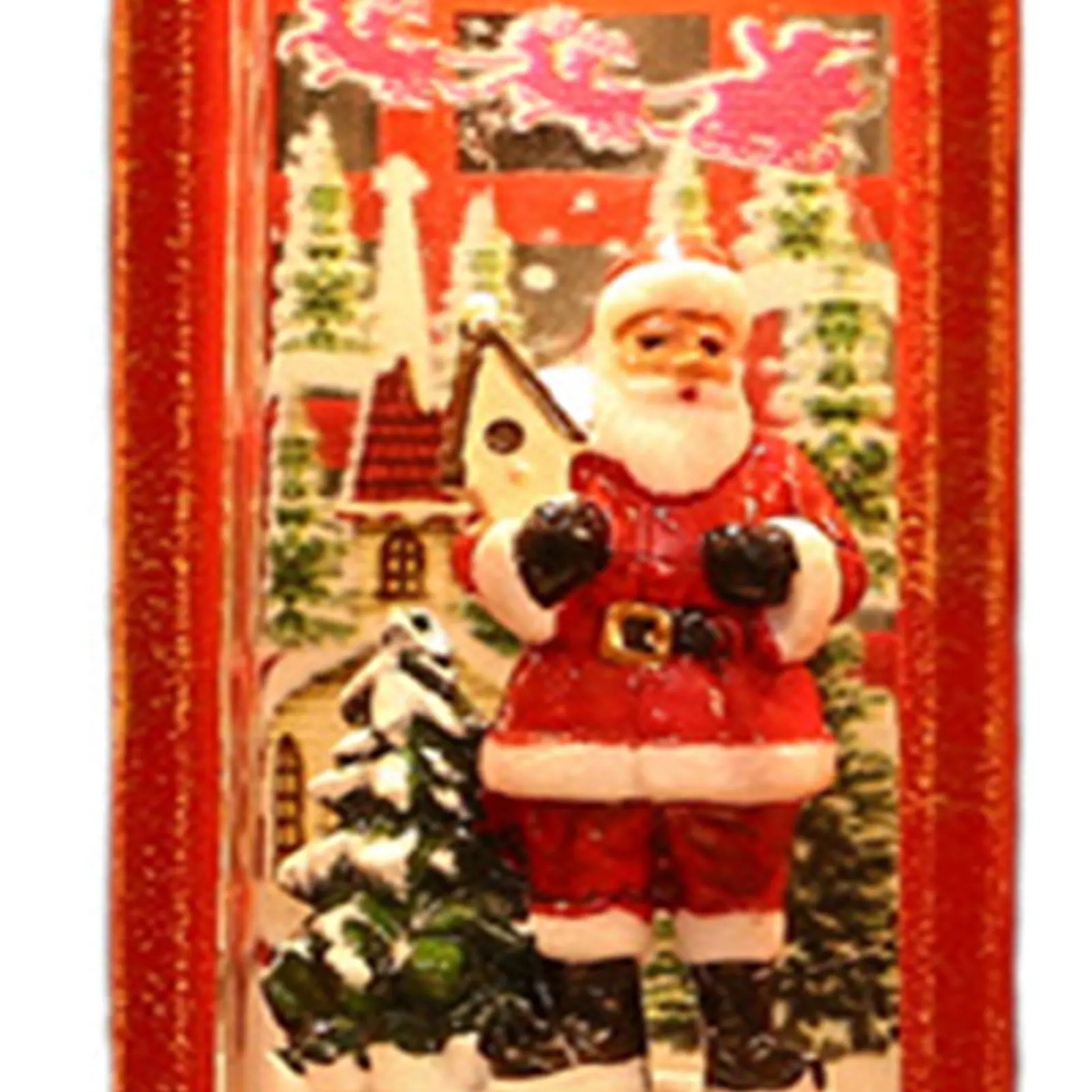 Christmas Decorations Snow Globe Lantern Telephone Booth Designed Christmas Luminous Ornament for Bar KTV Decoration Snow Globe