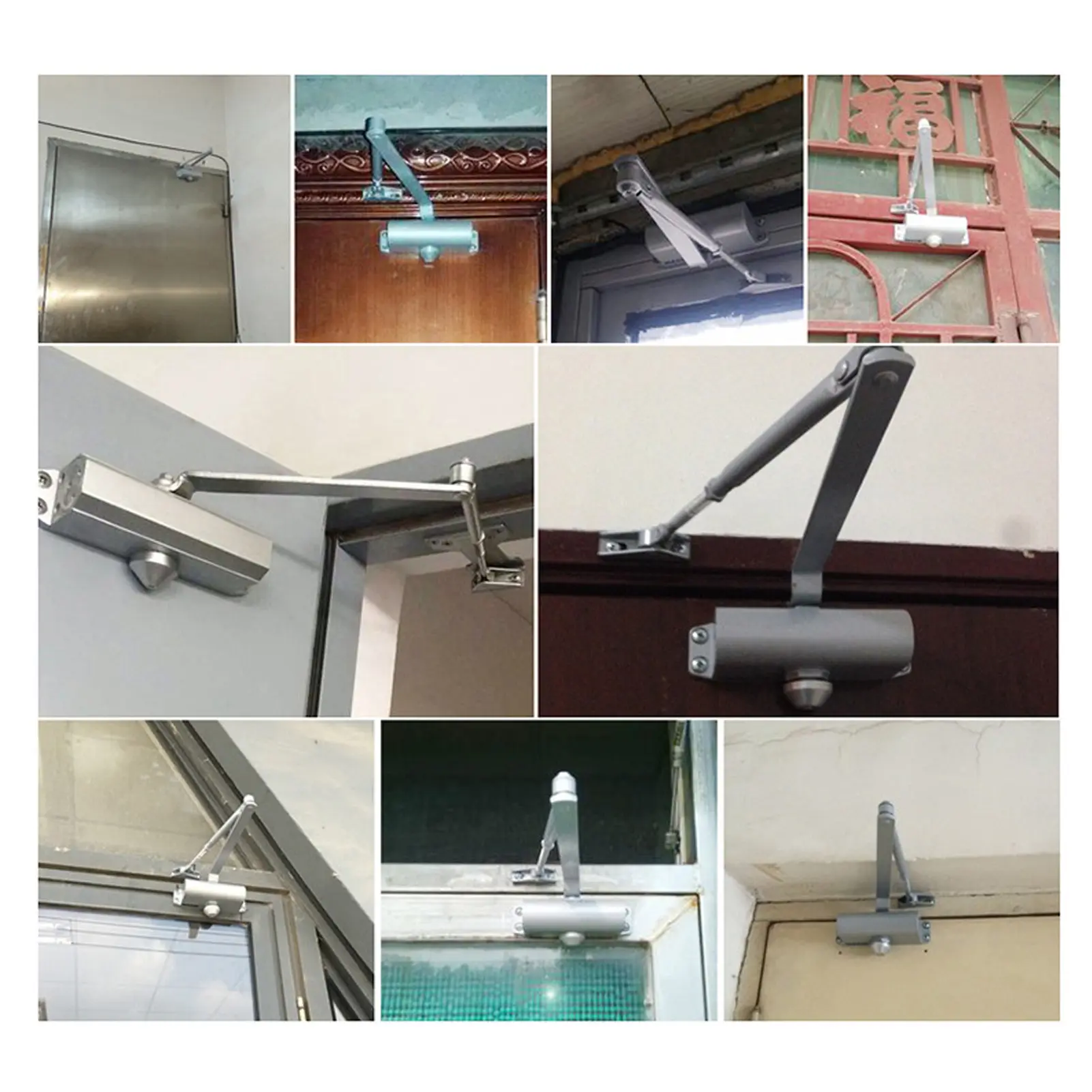 Residential Door Closer Professional Safety Rustproof Spring Door Closer for Thickened Stainless Steel Door for Fireproof Door
