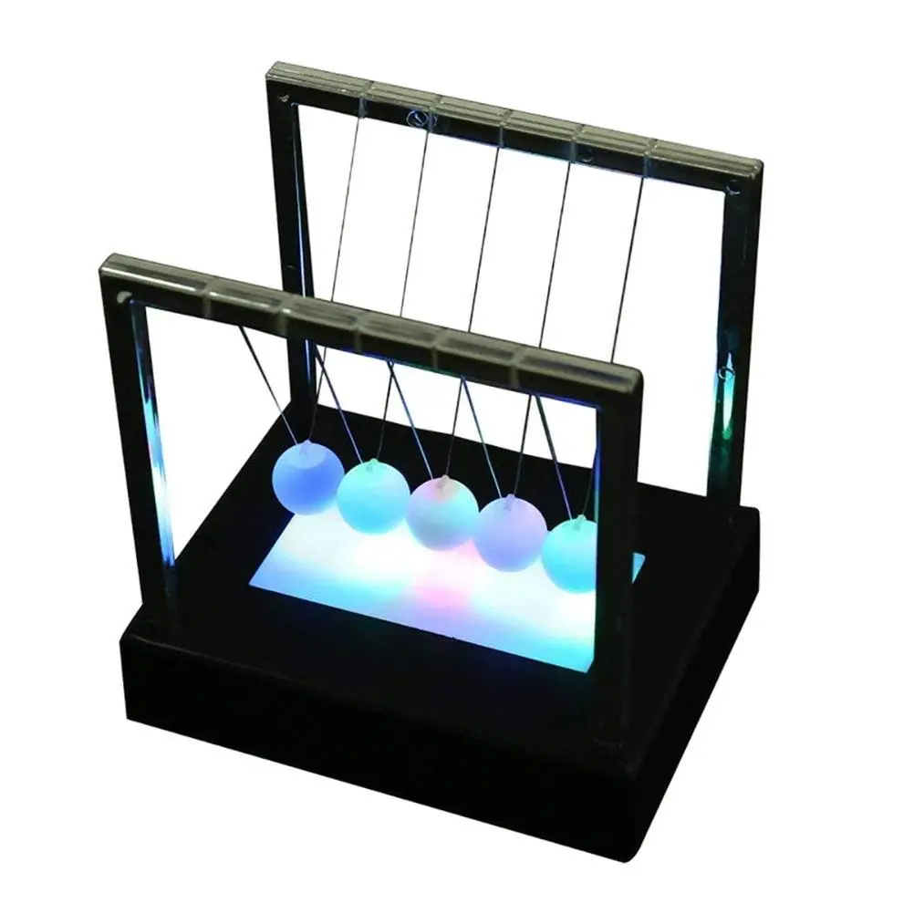 Newtons  LED Light Up Newtons Science Kids Toys Balance Balls Desk Toys Home and  Decor   Decor