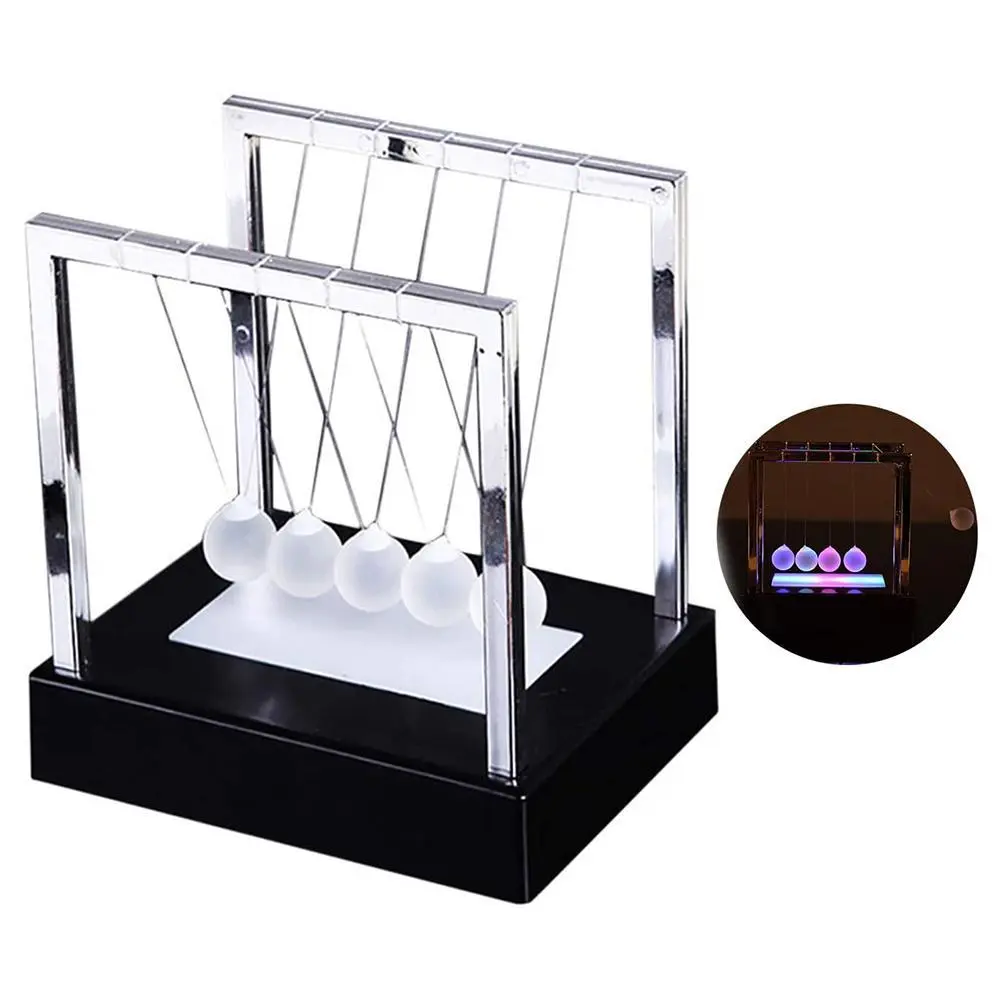 Newtons  LED Light Up Newtons Science Kids Toys Balance Balls Desk Toys Home and  Decor   Decor