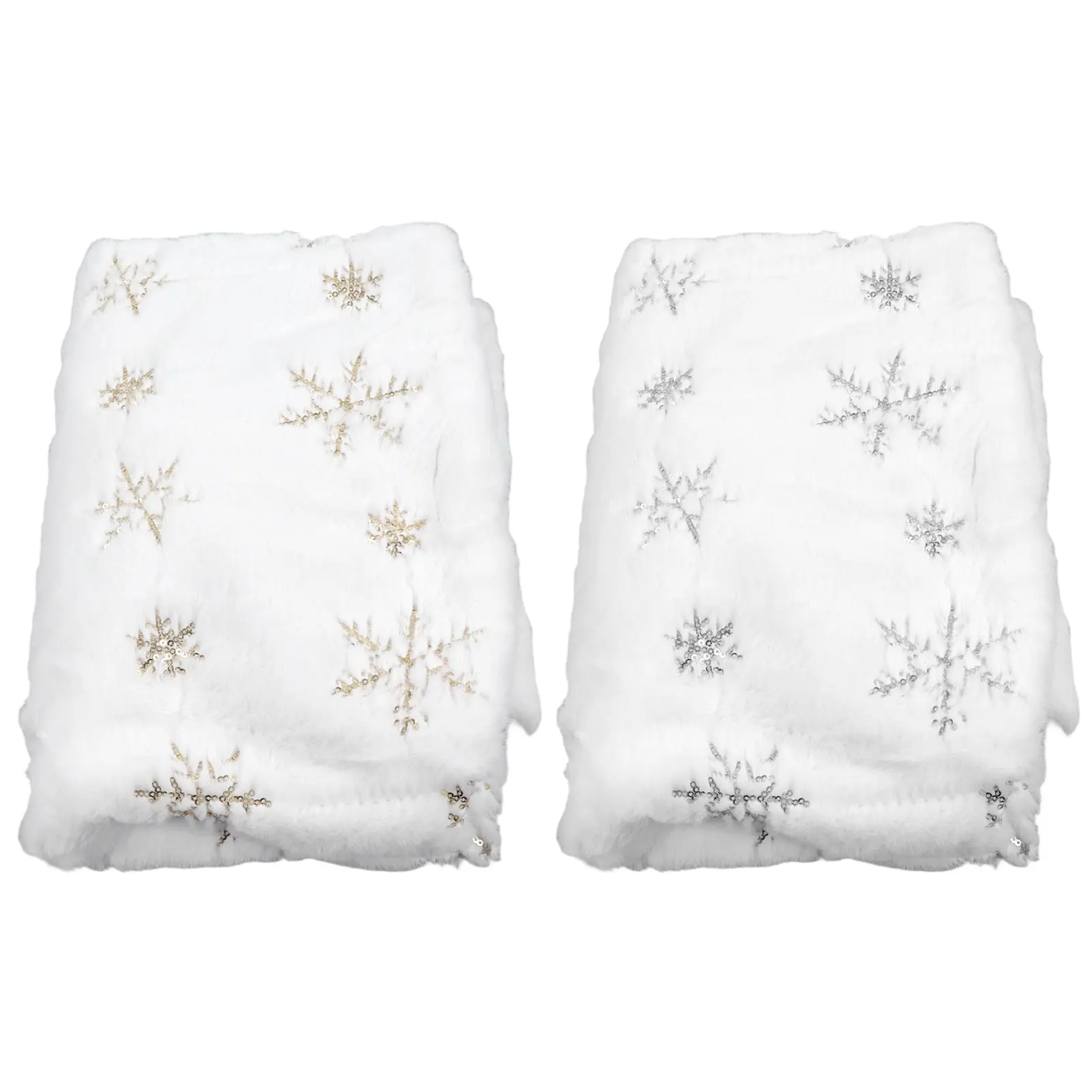 35.4in Christmas Tree Skirt Round Shape Soft Comfortable White Christmas Tree Stand Mat for Home Store Christmas Tree Decoration