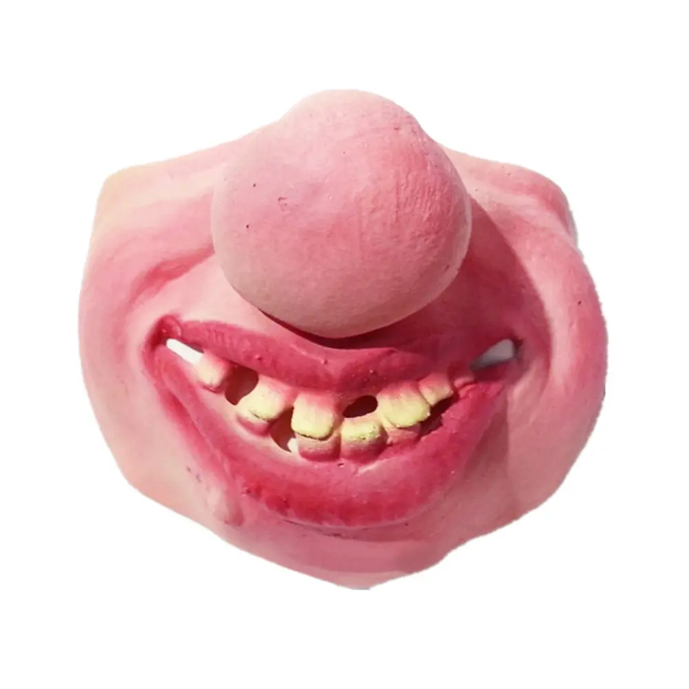 Funny Adult Party Mask Latex Clown Cosplay Half Face Horrible Masks Halloween Party Decor Latex Clown Half Face Masks