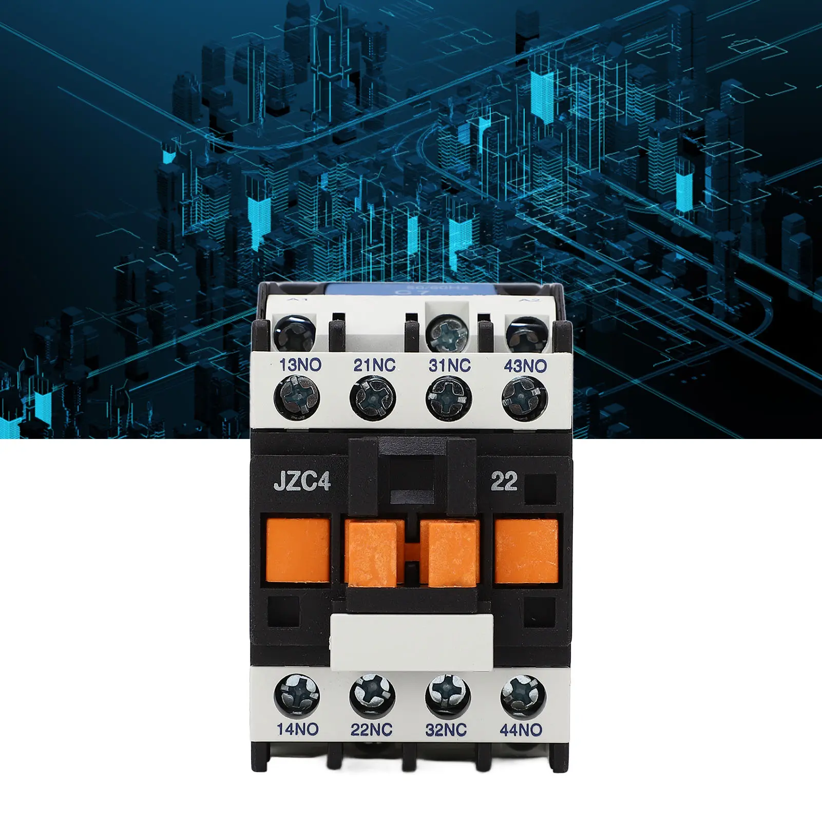 2 Poles AC Contactor 3 Phase 2NO 2NC Electric Contactor Intermediate Relay for Power Distribution 3 Phase AC Contactor