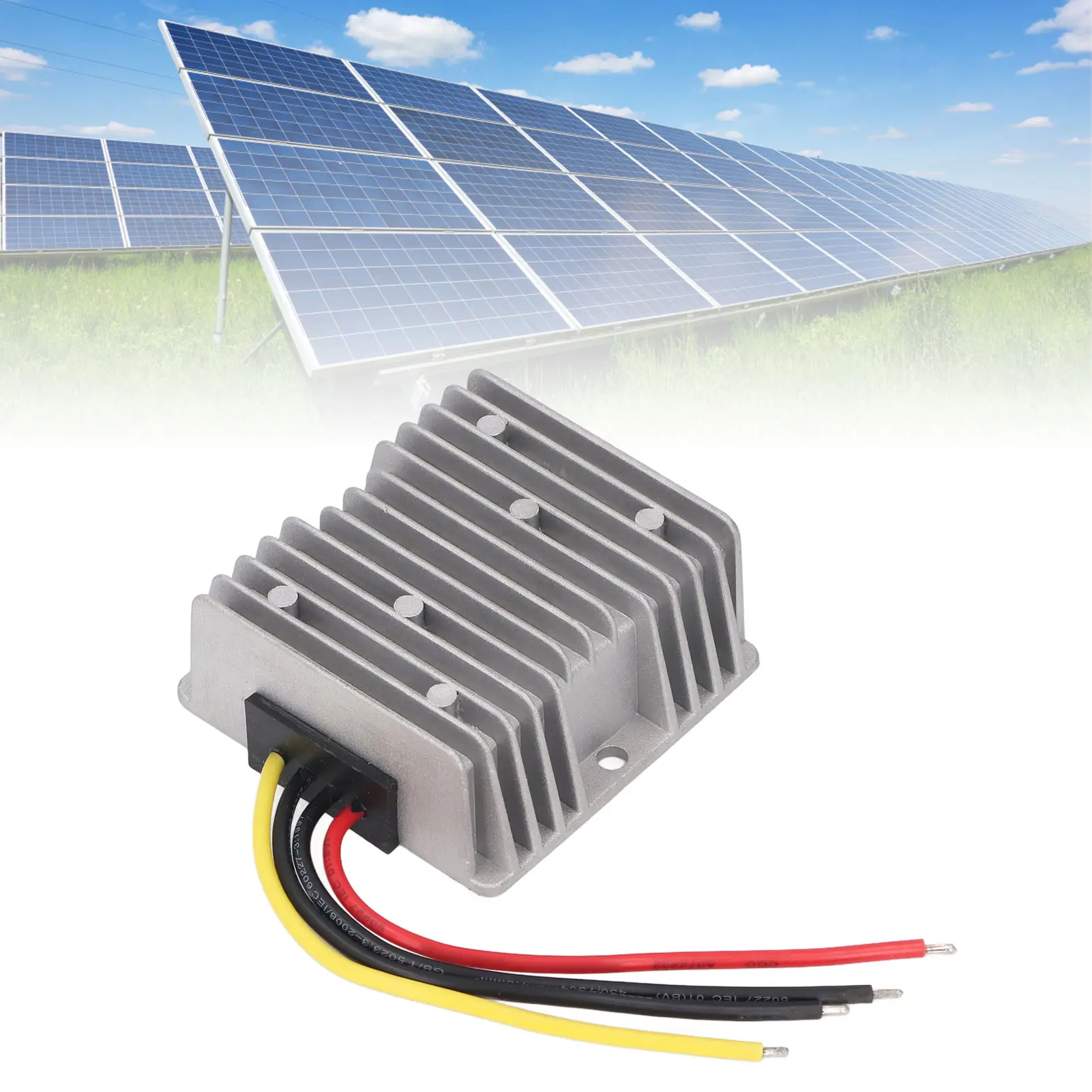 Voltage Reducer Converter 5A 60W Adjustable IP68 Water Proof  Voltage Reducer with Aluminium Case for Electrical Equipment