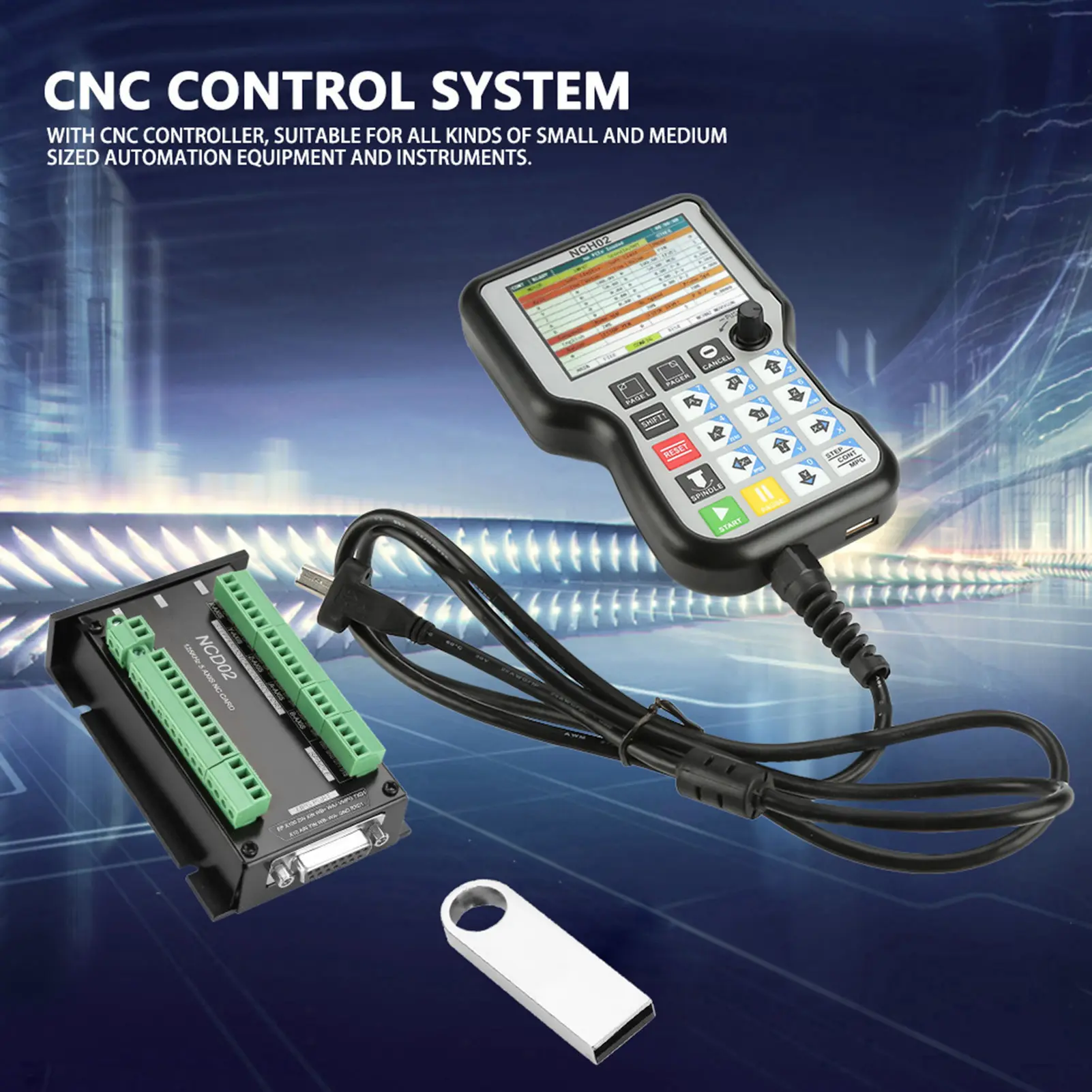CNC Control Board CNC Control System Motion Controller System NC Card USB CNC Motion Control System  Controller Board NCH02