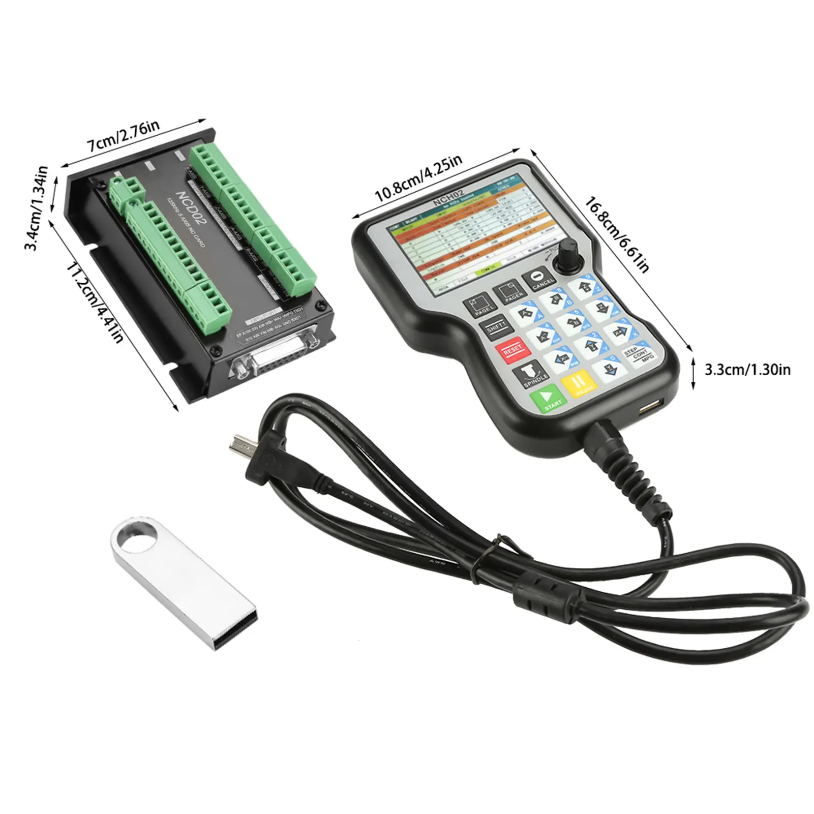 CNC Control Board CNC Control System Motion Controller System NC Card USB CNC Motion Control System  Controller Board NCH02