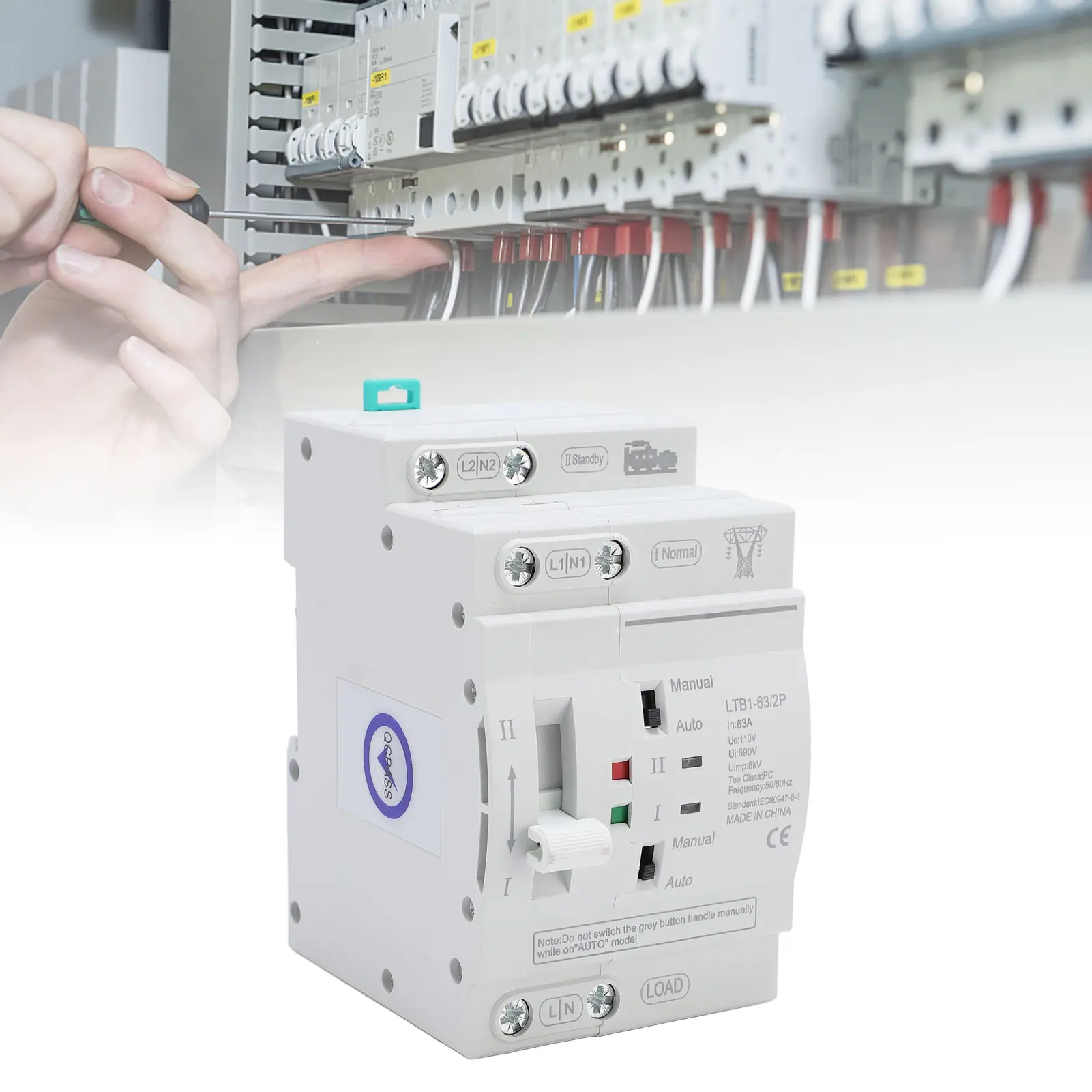 Automatic Transfer  Changeover  Double Power Automatic Transfer  DIN Rail ATS Mini Generator Changeover