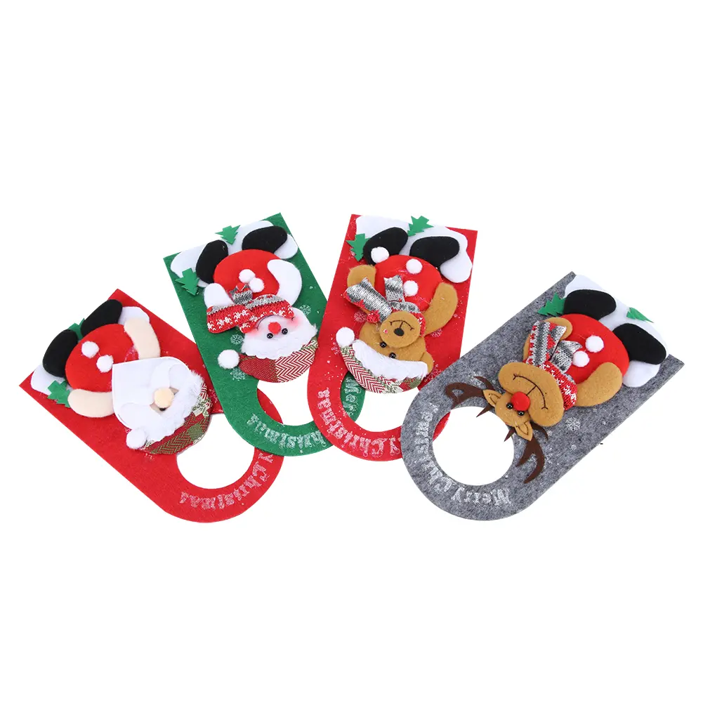 /Set Christmas Door Ornaments Cartoon Door Hanging Pendants for Hotel Shop Window Decorations Door Ornament Door Pendant