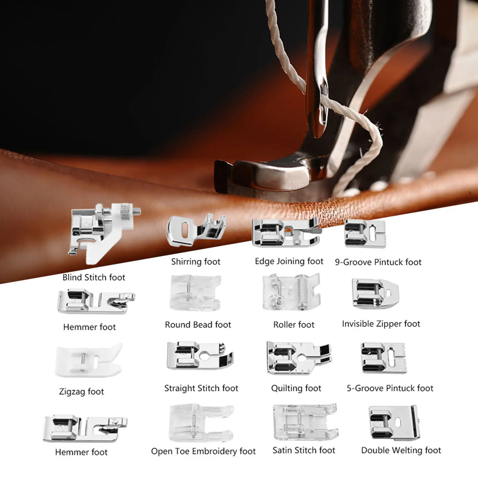 Professional Presser Feet Set MultiFunction Sewing Machine Accessories for Singer Sewing Machine Accessories Sewing Presser Feet