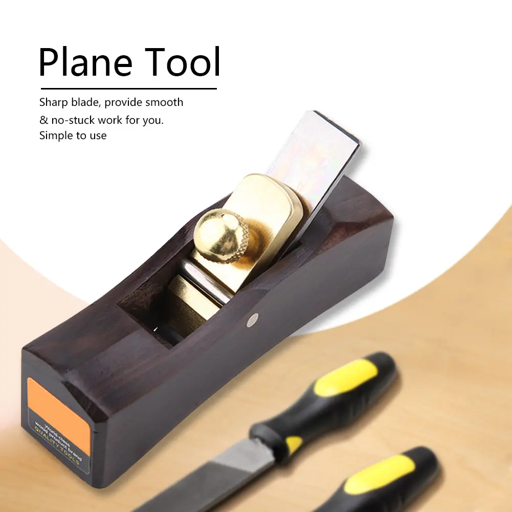 Hand Plane  Ebony Arc Bottom Hand Plane Carpenter Wood Grooving Trimming  Wood Plane Planer Blade Plane Shave Wood Plane
