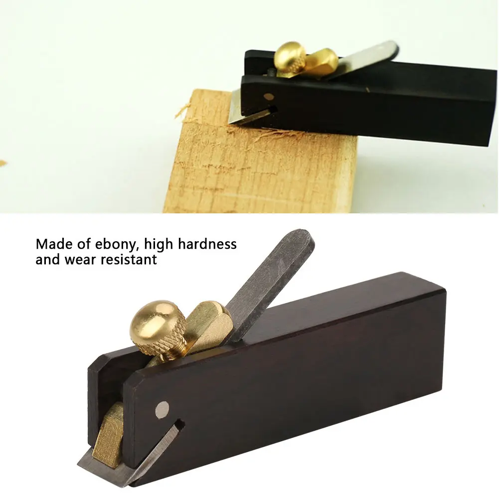 Ebony Plane Wood Cutting Tool Woodworking Plane Ebony Mini  Cable Line Woodworking Plane Carpenter Wood Cutting Tool