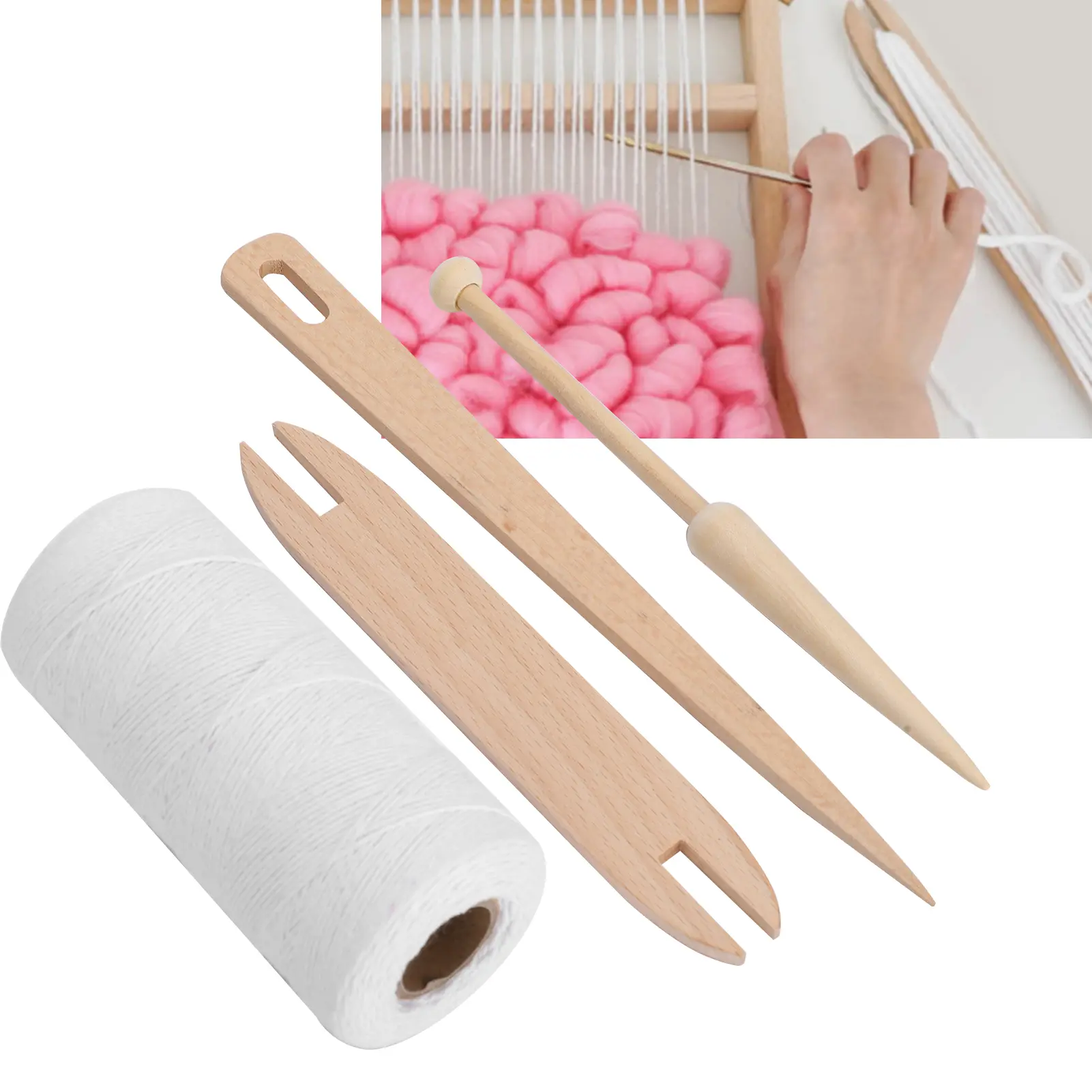 Cotton Warp Yarns  Warp Carpet Ribbon for Natural Cotton Weaving Yarns Webbing Blankets  Thread Pure Cotton