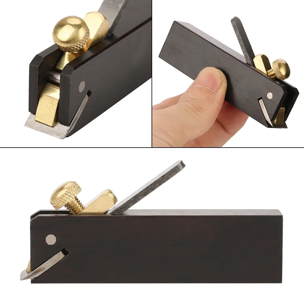 Ebony Plane Wood Cutting Tool Woodworking Plane Ebony Mini  Cable Line Woodworking Plane Carpenter Wood Cutting Tool