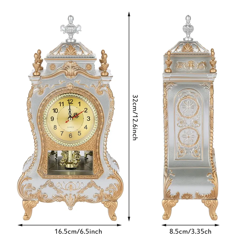 Vintage Alarm Clock Vintage Table Clock Vintage  Plastic Table Clock Antique Home Hotel Decorative Desk Alarm Clocks