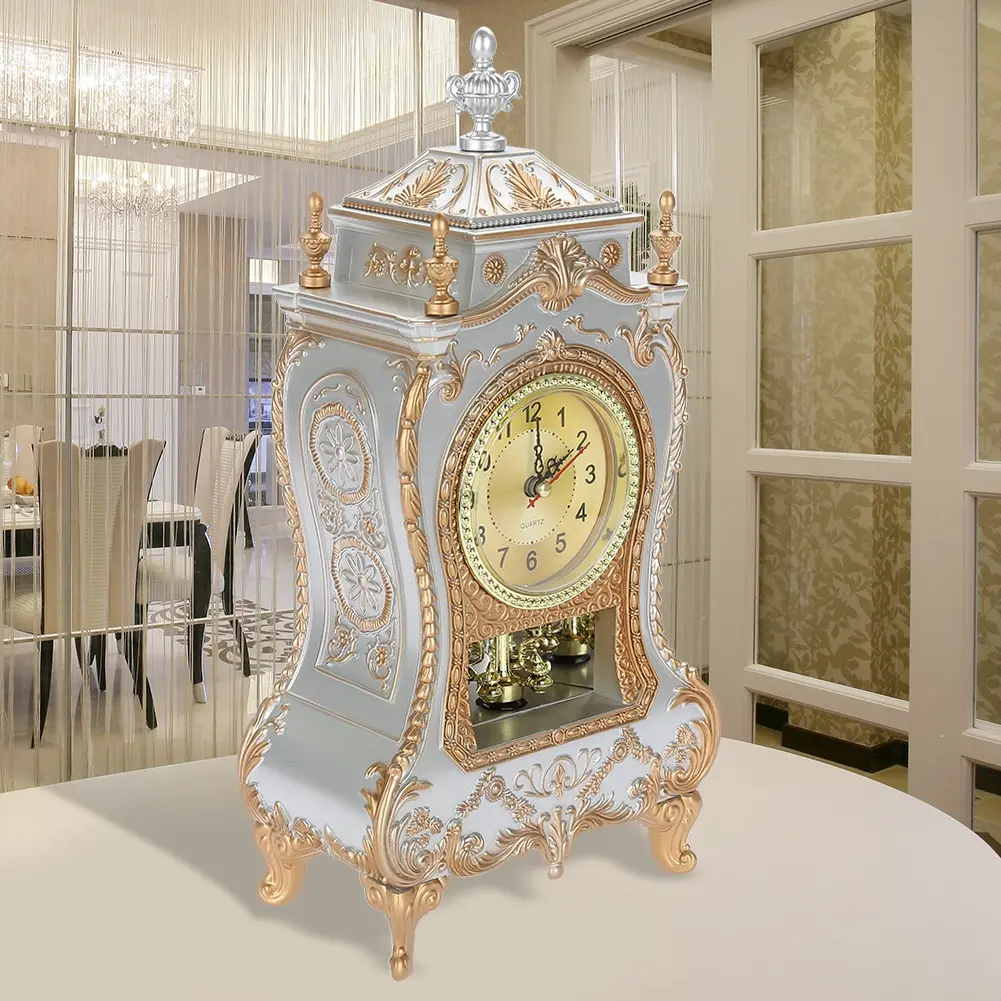 Vintage Alarm Clock Vintage Table Clock Vintage  Plastic Table Clock Antique Home Hotel Decorative Desk Alarm Clocks