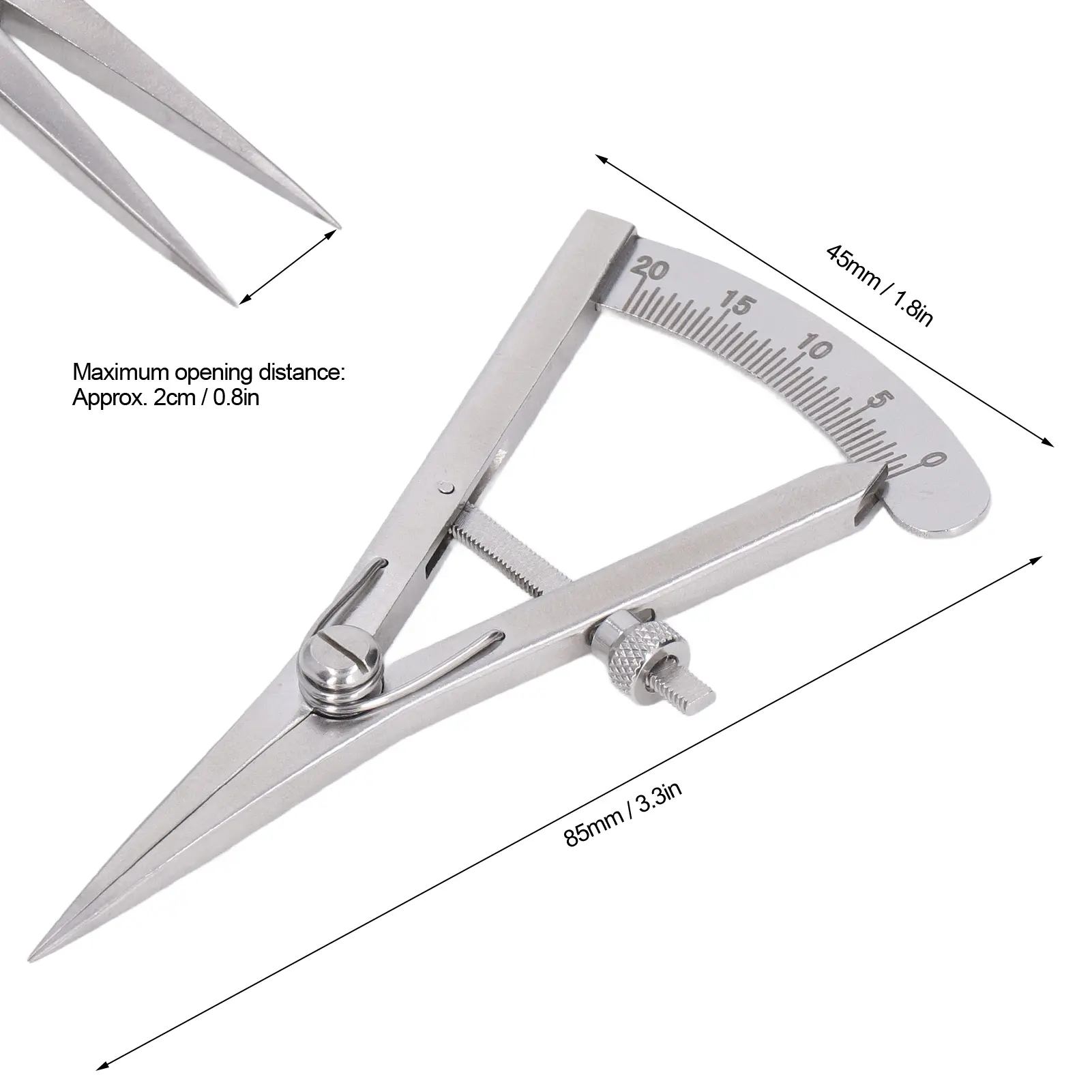 Leather  Leather Tools Marking Gauge  Hand Made Leather Art Stainless Steel Adjustable Fine Marking Gauge Wing Divider
