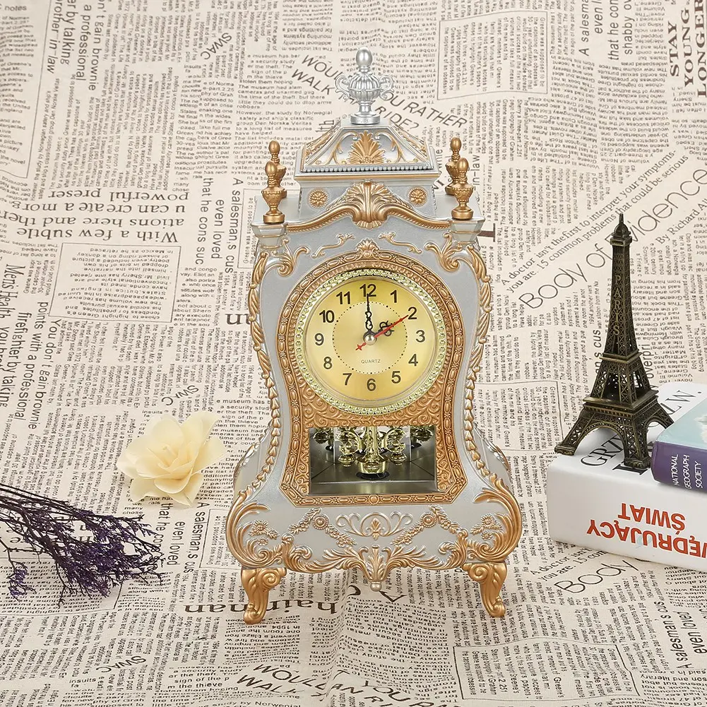 Vintage Alarm Clock Vintage Table Clock Vintage  Plastic Table Clock Antique Home Hotel Decorative Desk Alarm Clocks